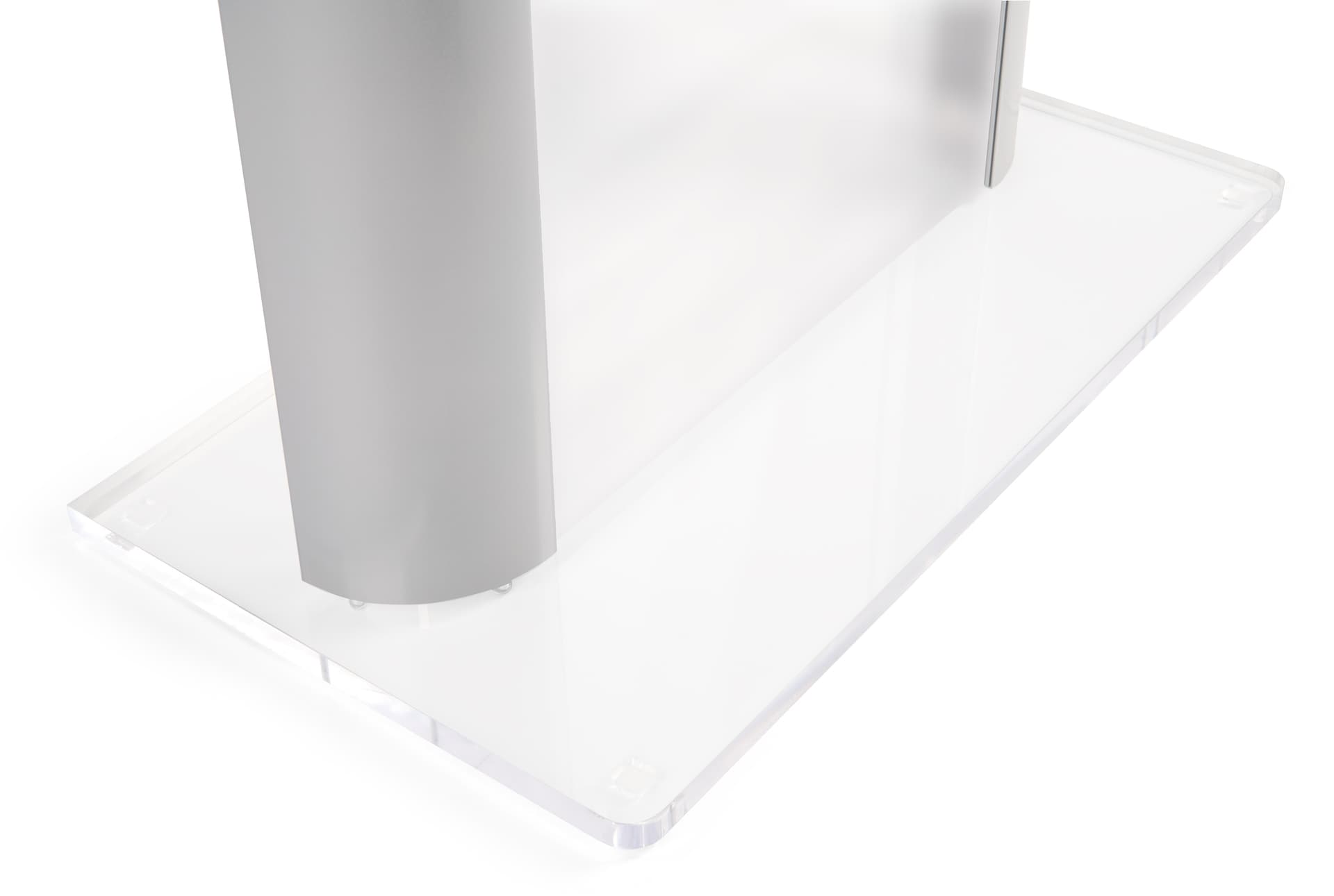 Recycled plastic lectern with clear acrylic base