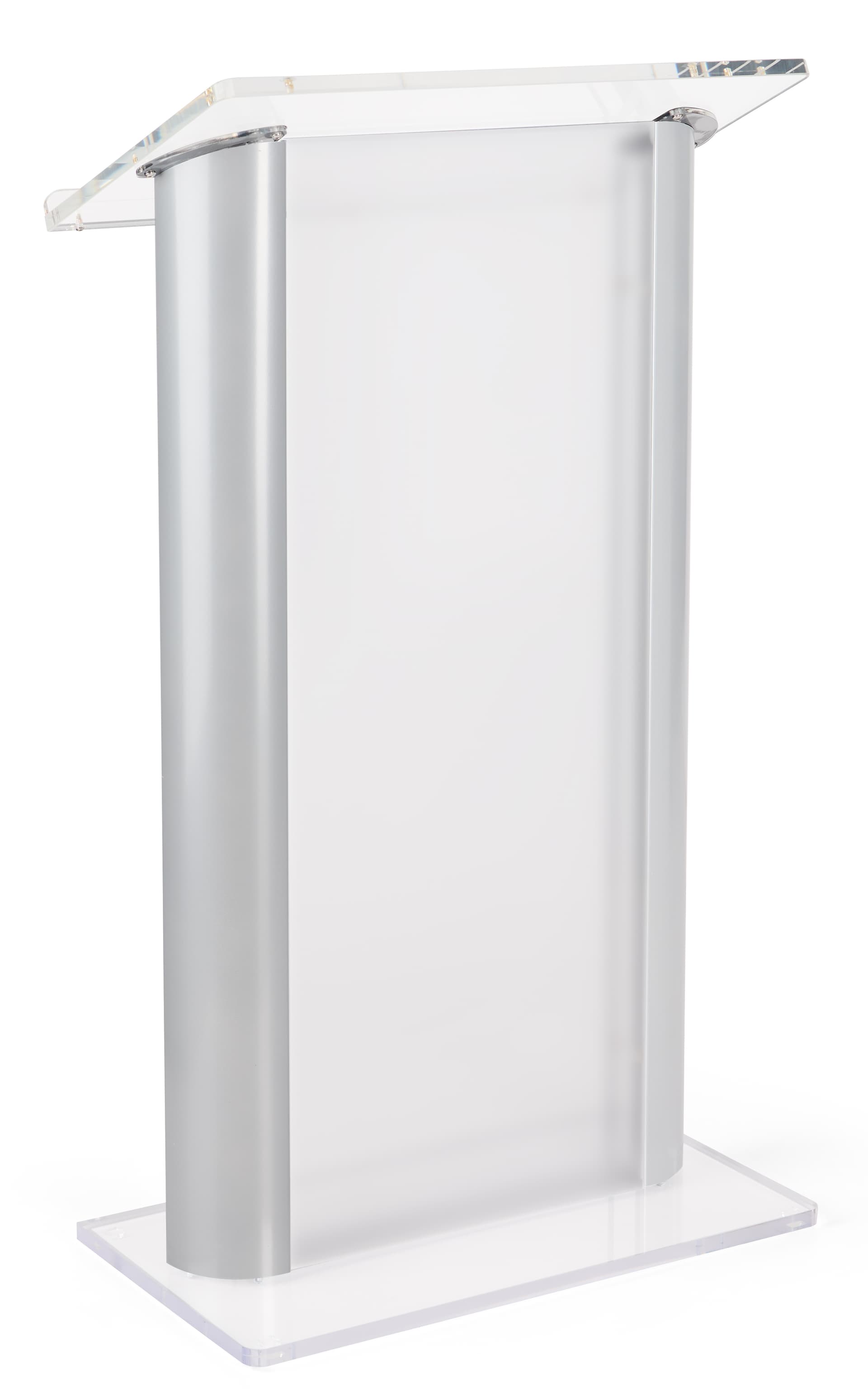 Recycled plastic lectern for conference rooms