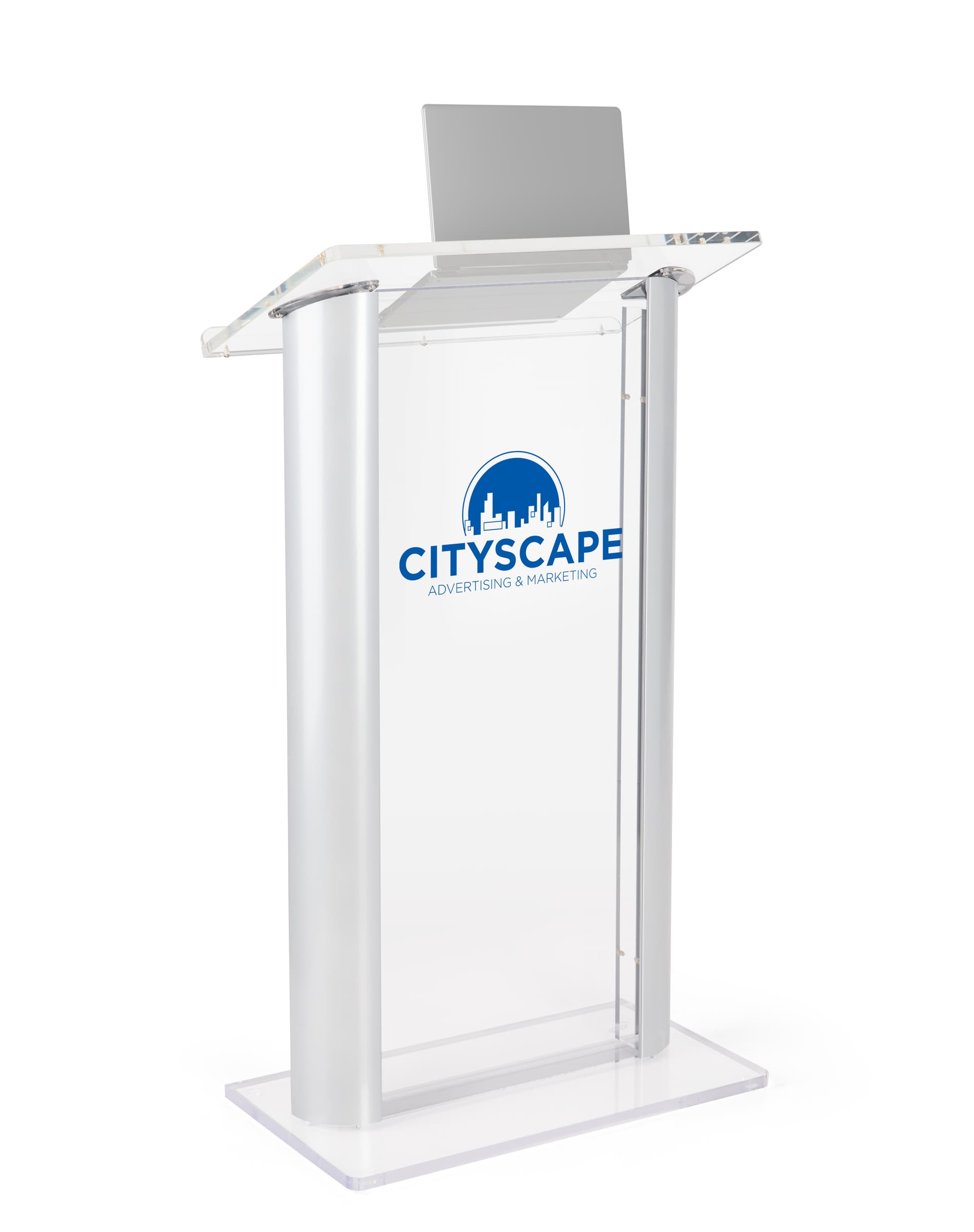 Custom pulpit single-print logo