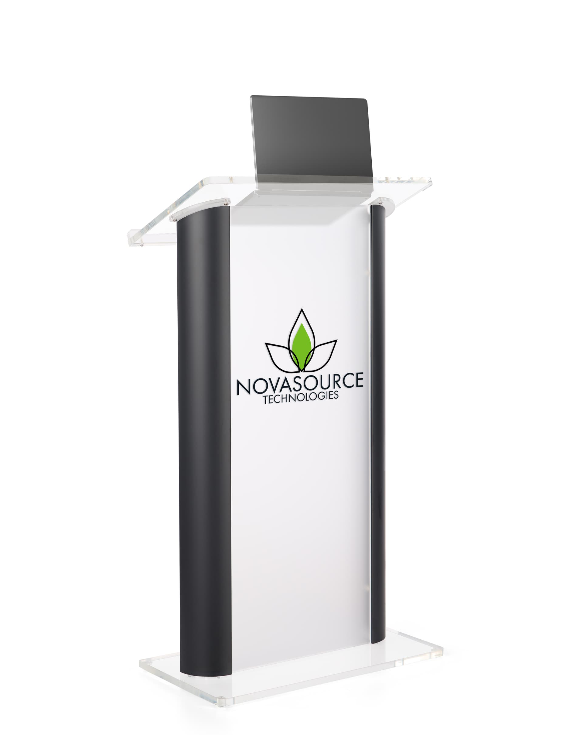 48-inch tall black lectern