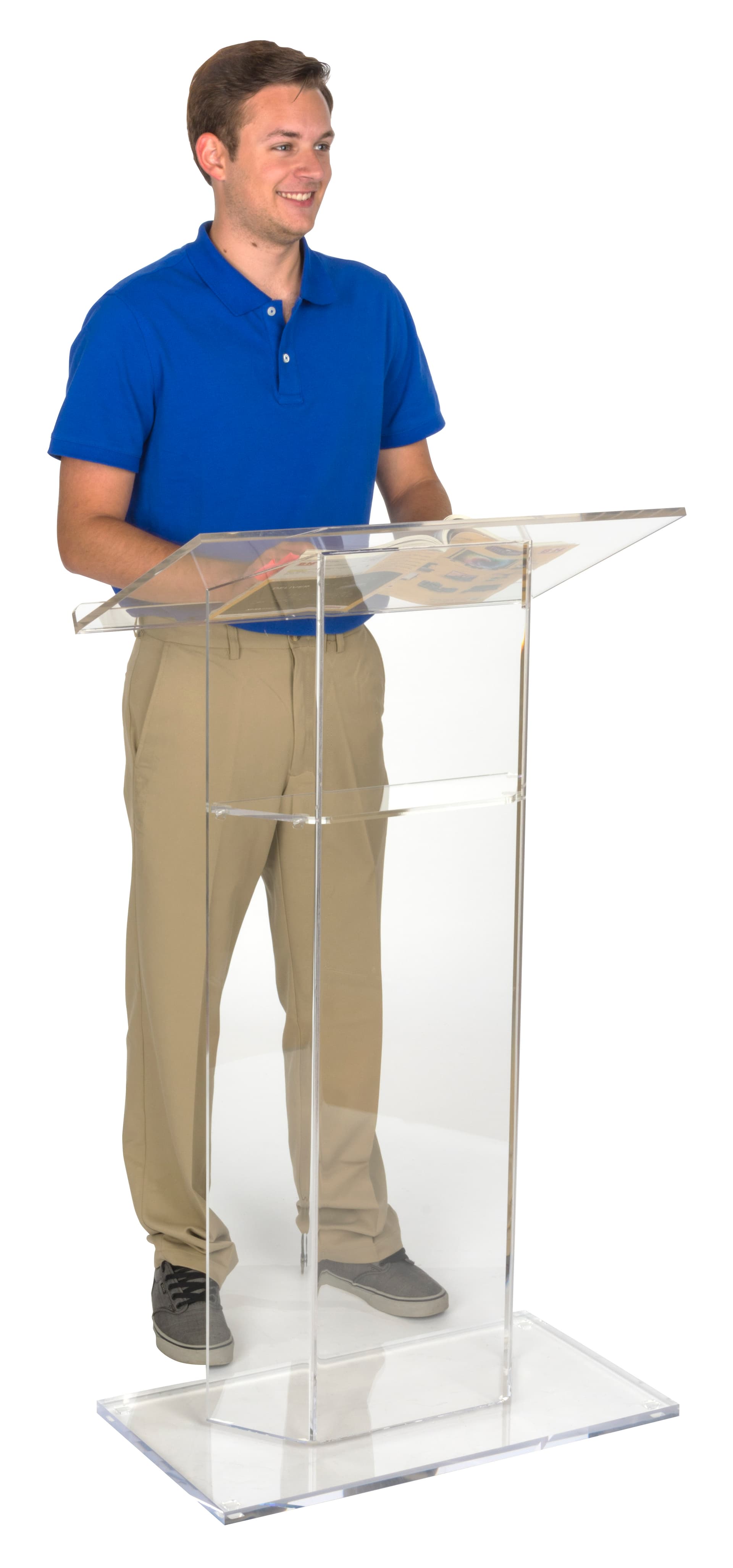 Acrylic Lectern, 1" Book Stop Depth