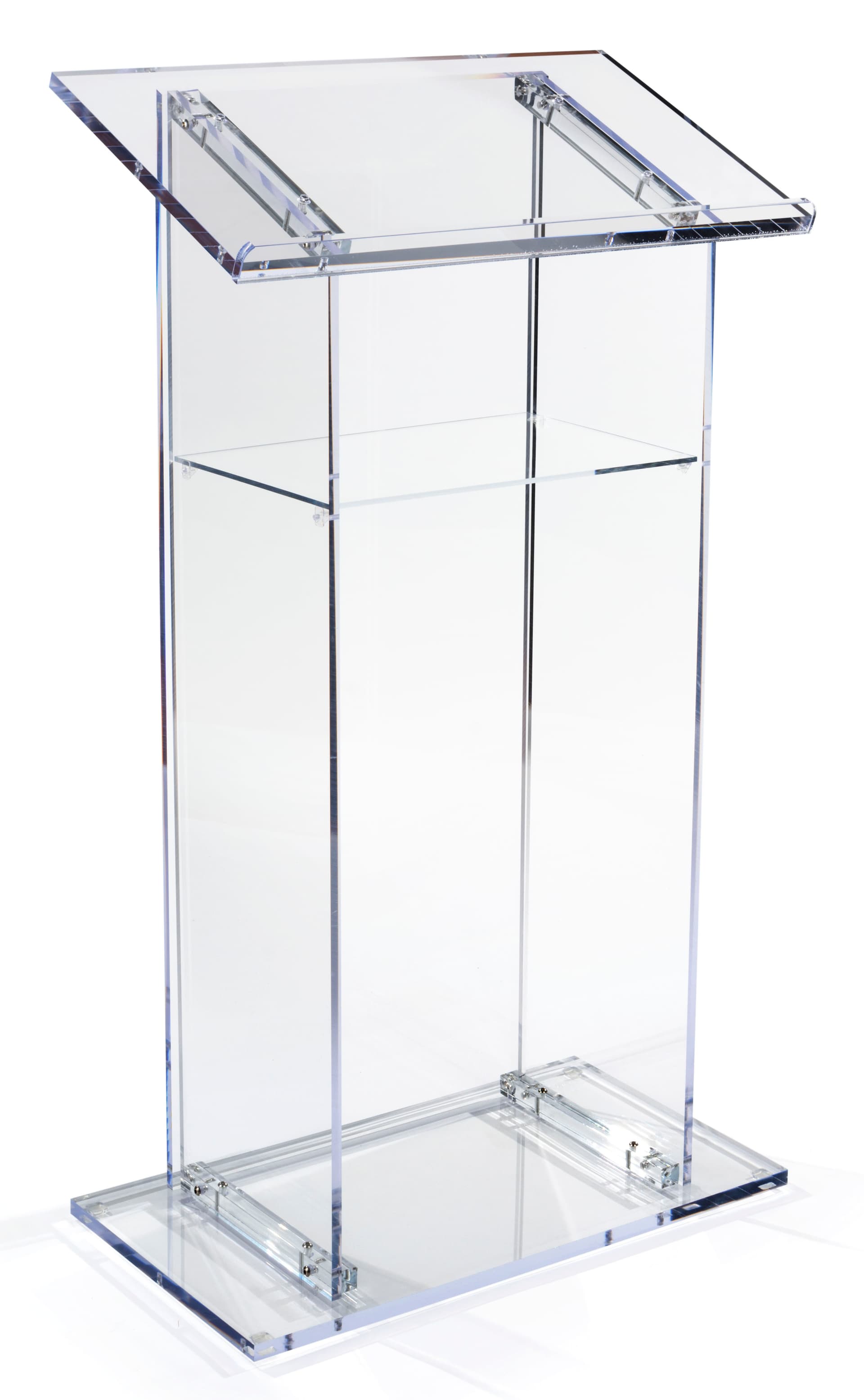 Acrylic Lectern with Interior Shelf