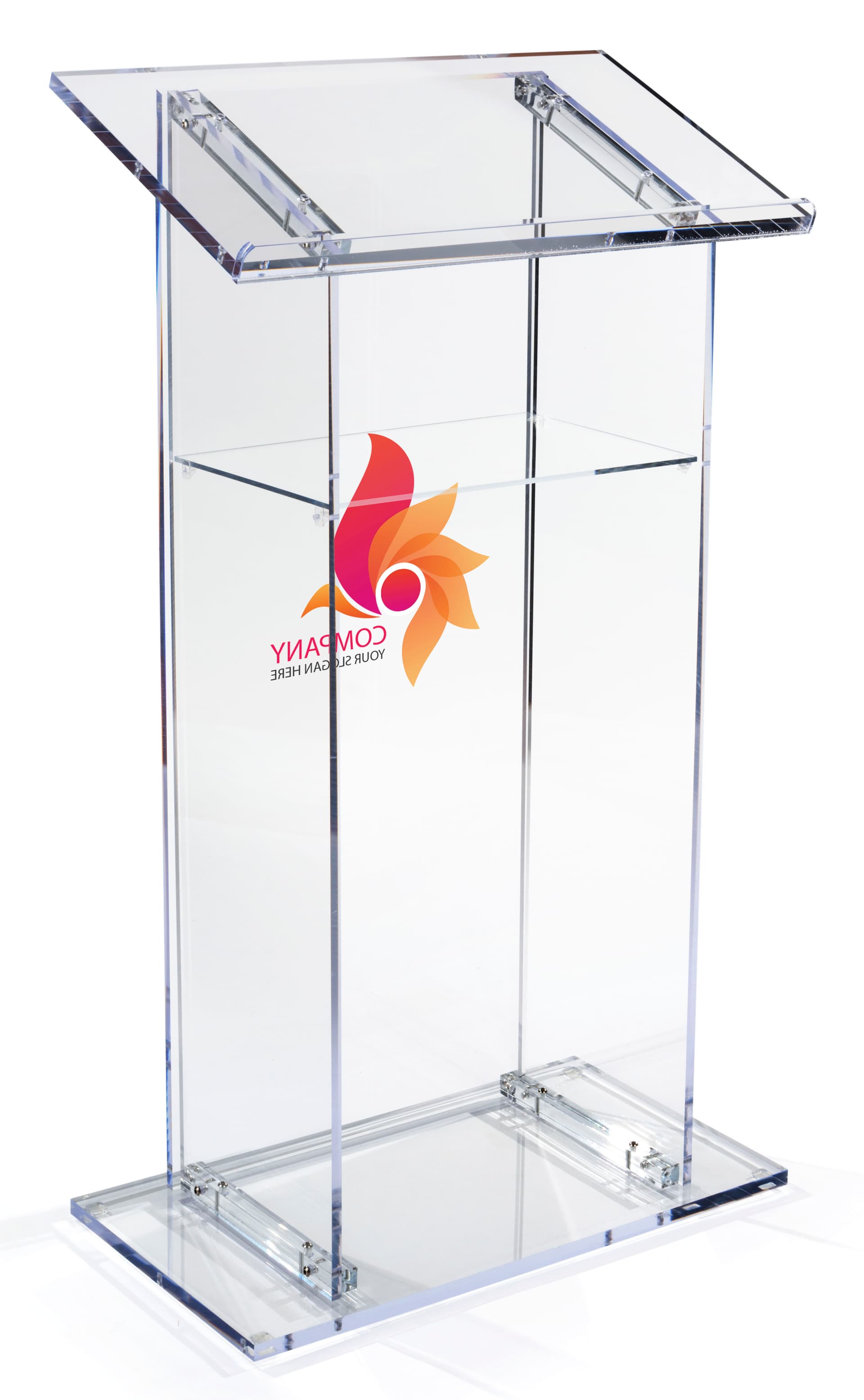 Branded Lectern with Interior Shelf