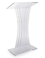 Clear Acrylic Lectern with Modern Design