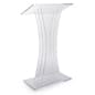 Acrylic Podium for Floor, Rubber Feet - Clear