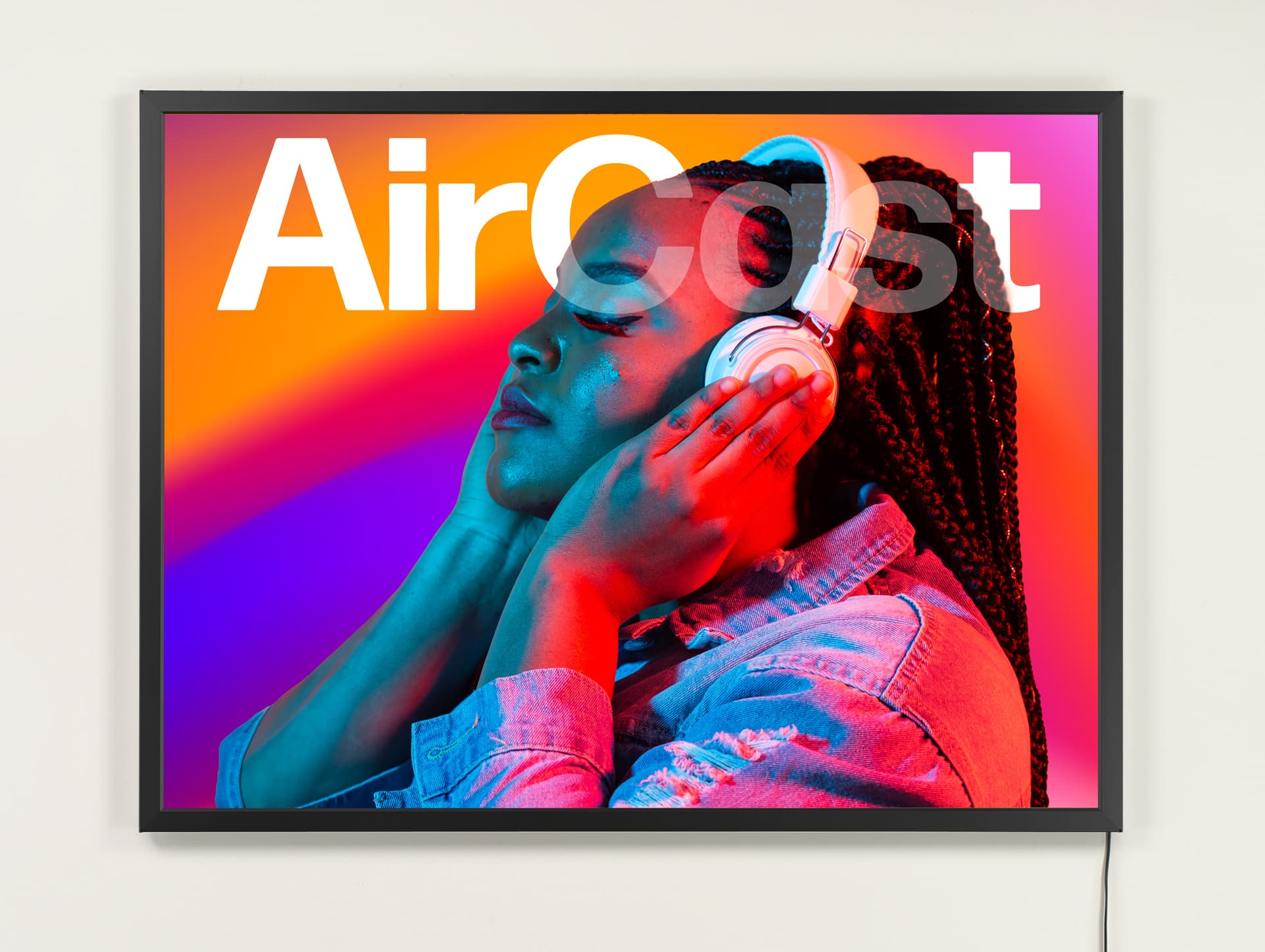 illuminated poster frame