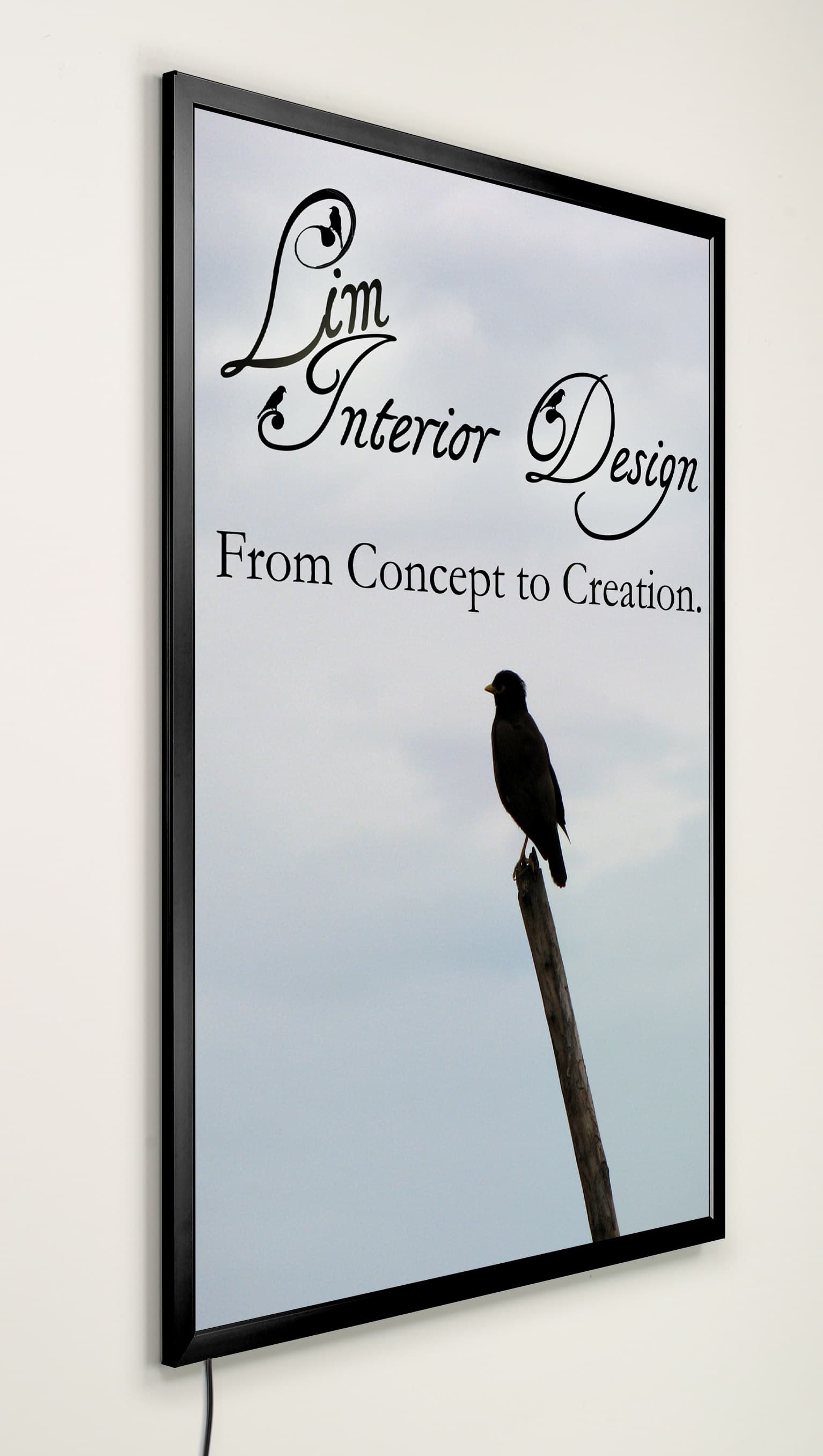 illuminated poster frame