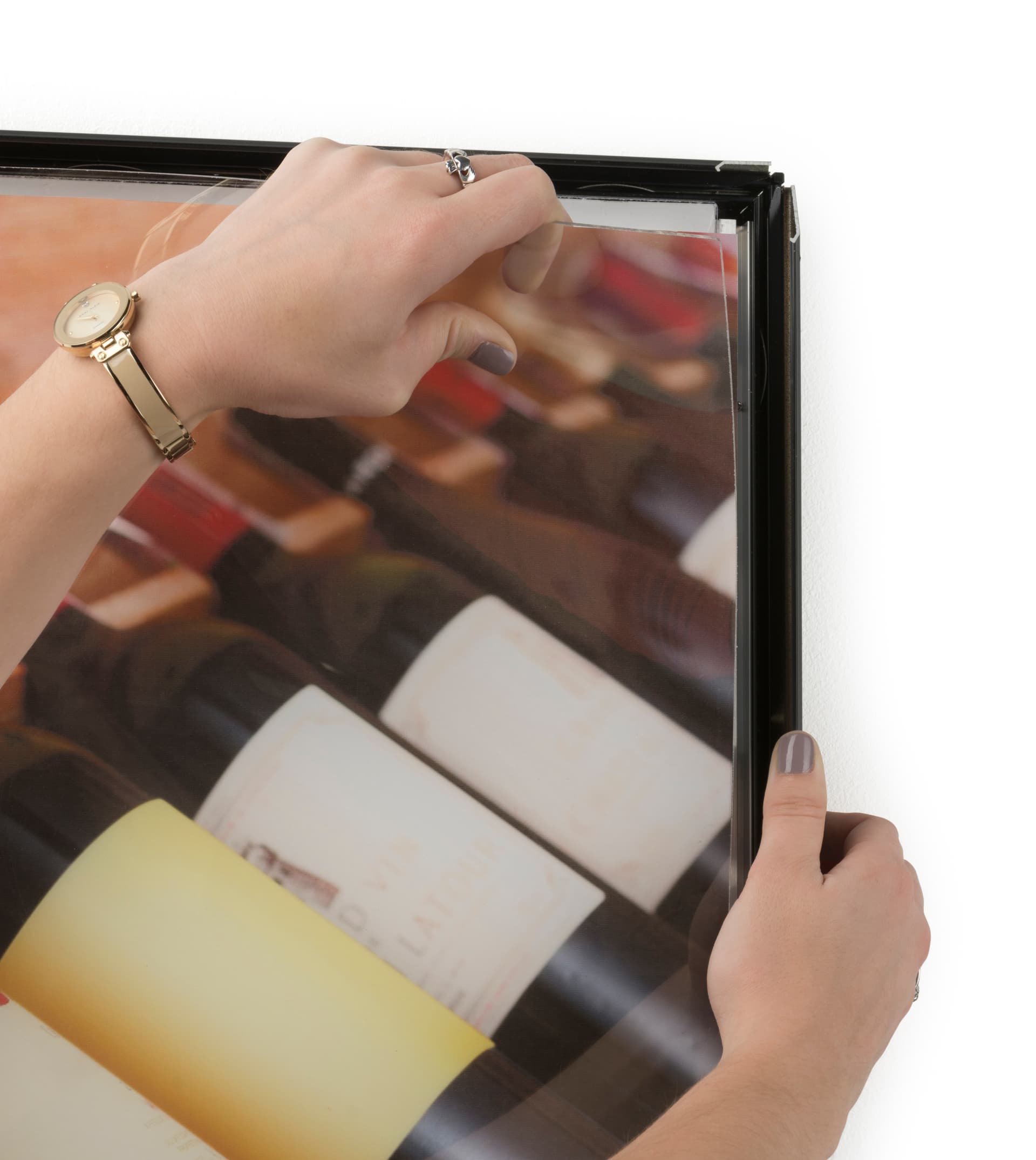 Black 30 x 40 Illuminated Frame with LED Bulbs