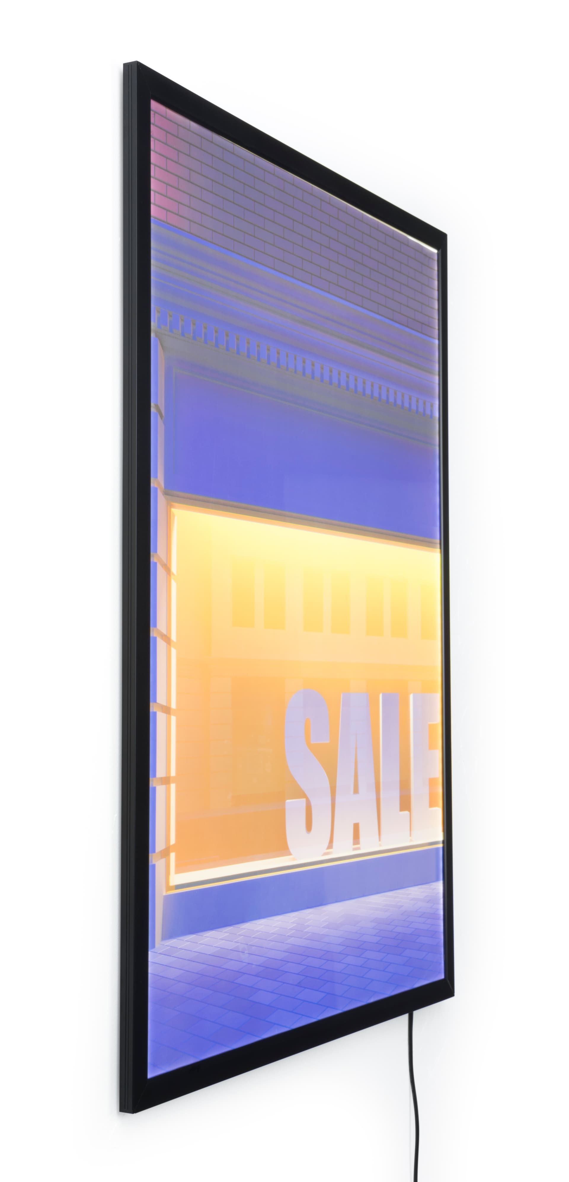 Snap Open Black 30 x 40 Illuminated Frame