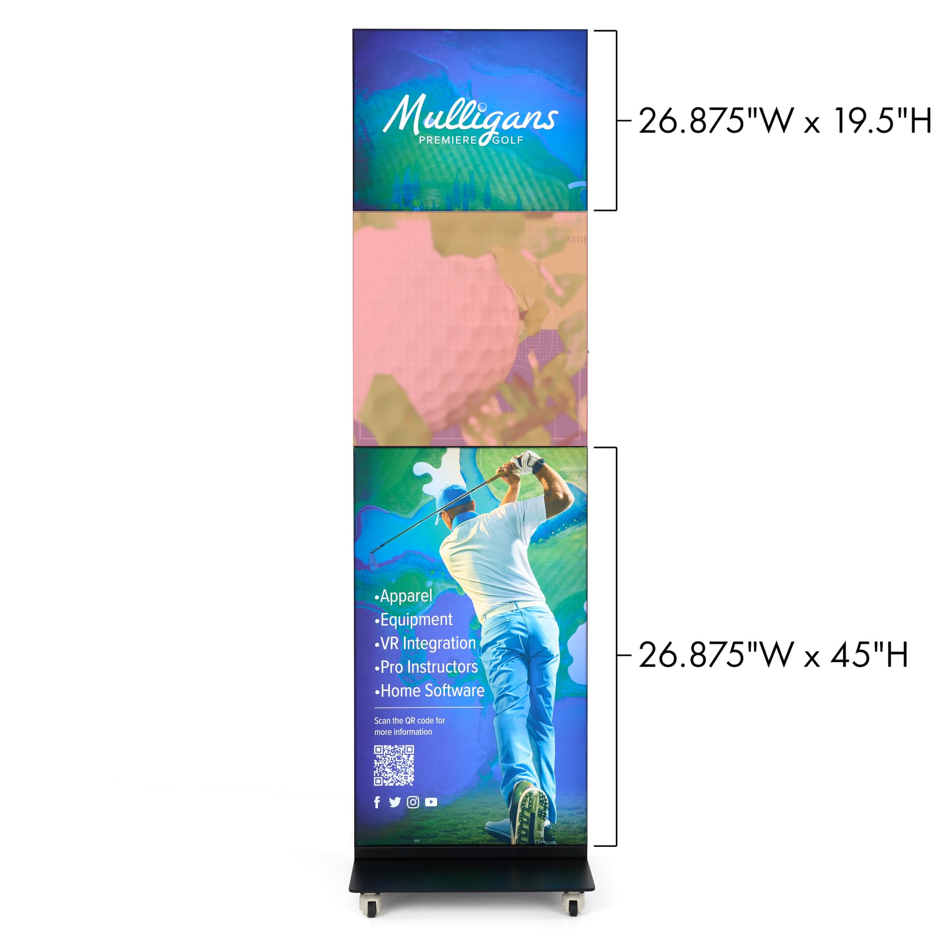 Replacement Graphics for LEDSEG90CP Advertising Display with each graphic update shown