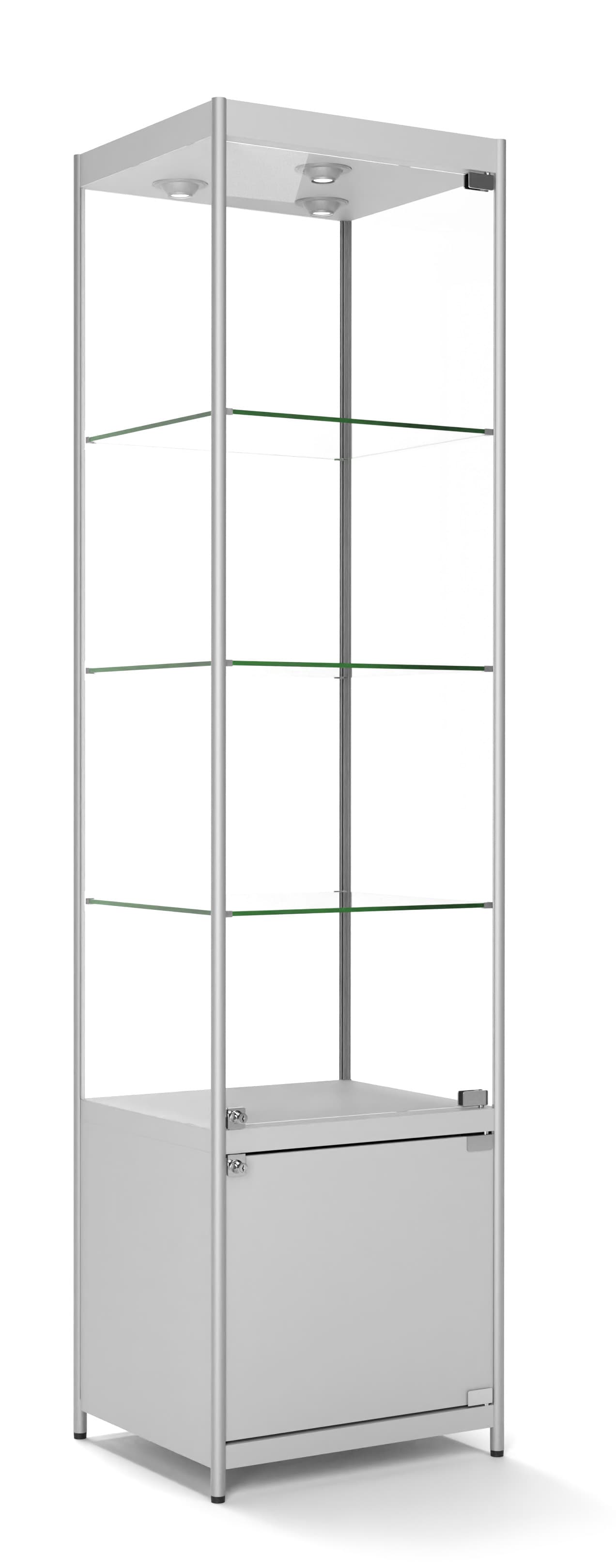 LED Display Tower with Storage Cabinet