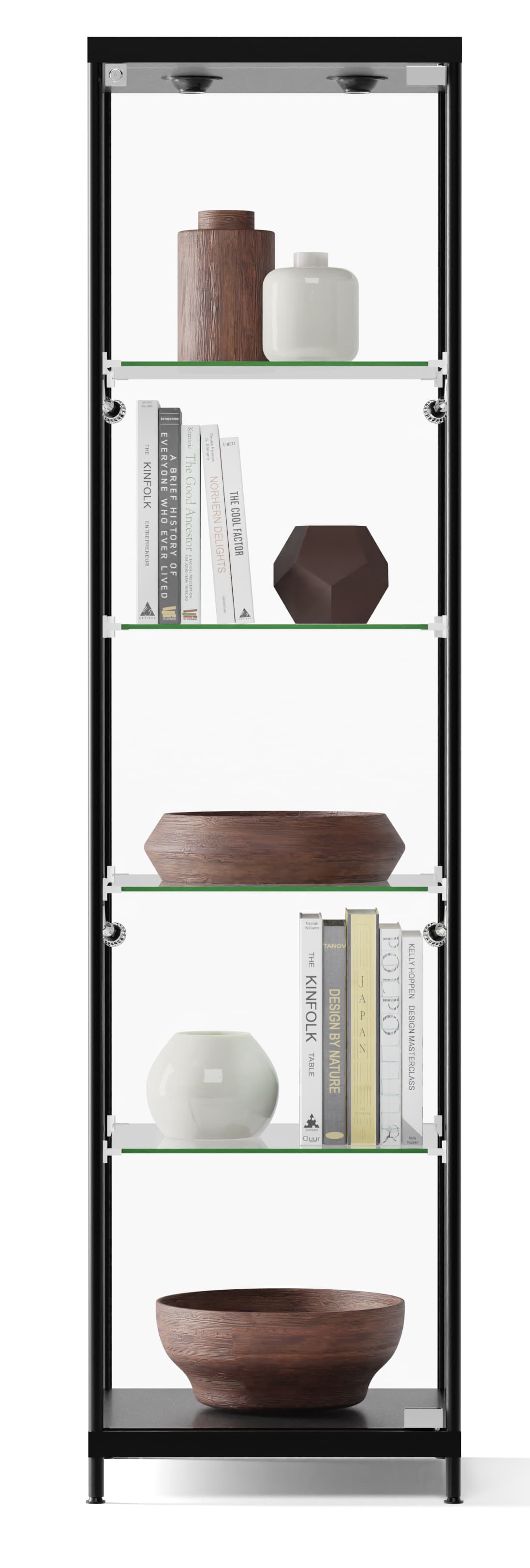 Modern LED Display Tower with four shelves 