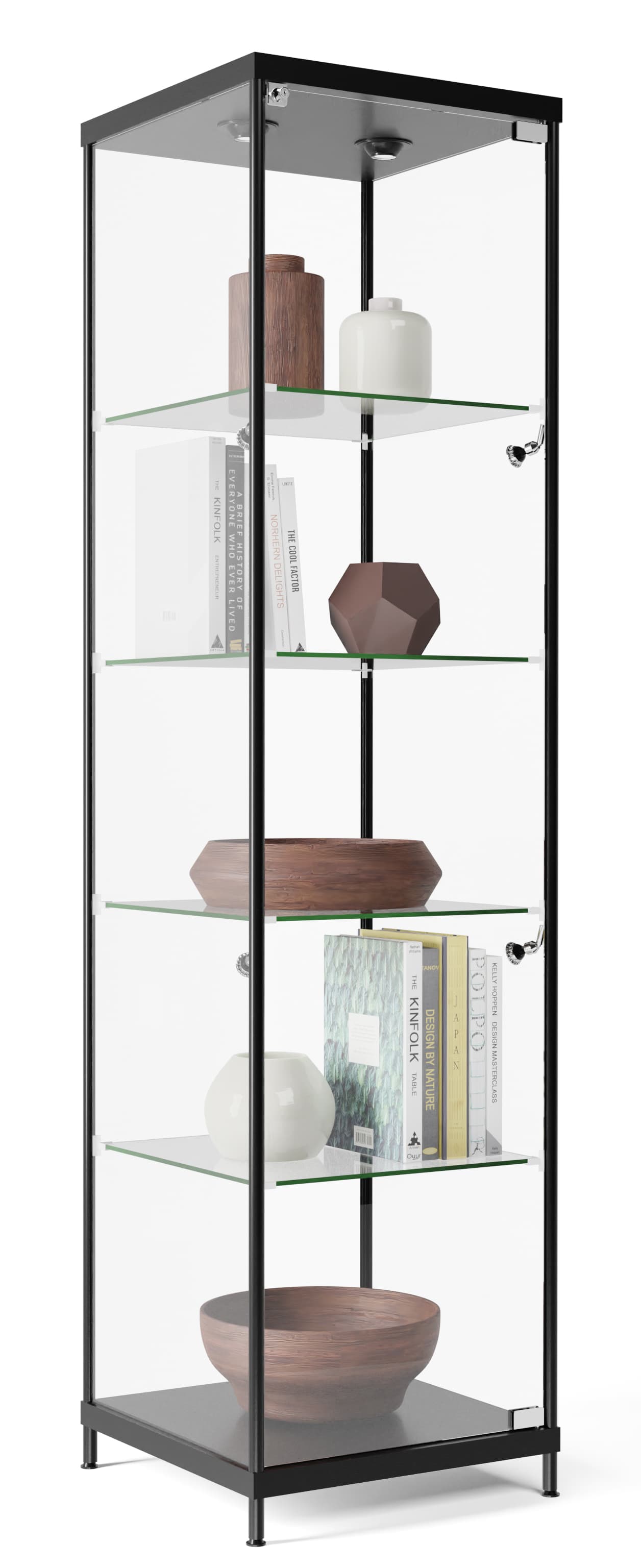 Black Modern LED Display Tower