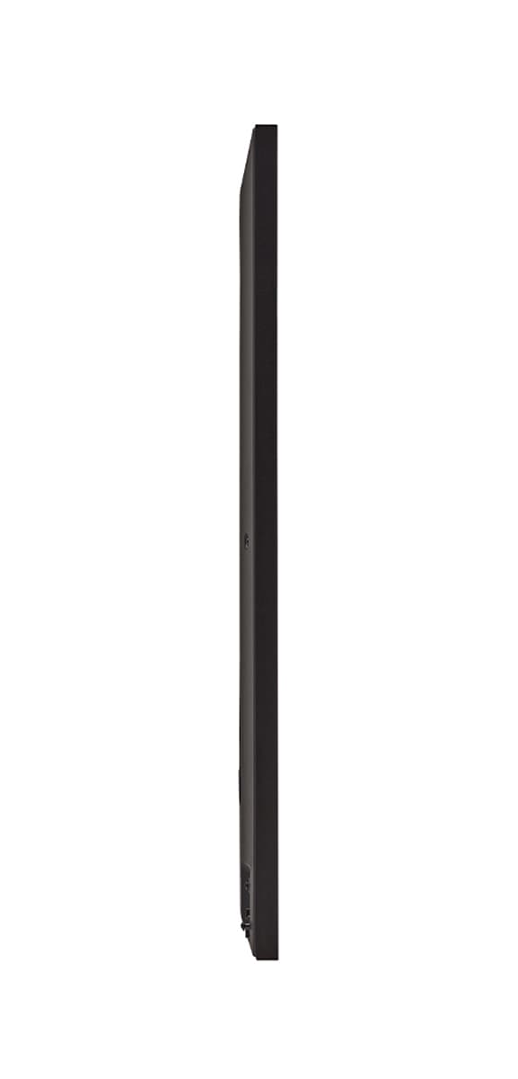Digital advertising screen showcasing it's sleek side angle