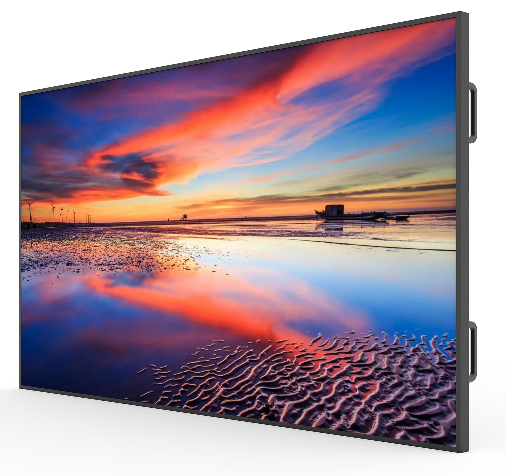 98” commercial display monitor with 16GBs of internal storage