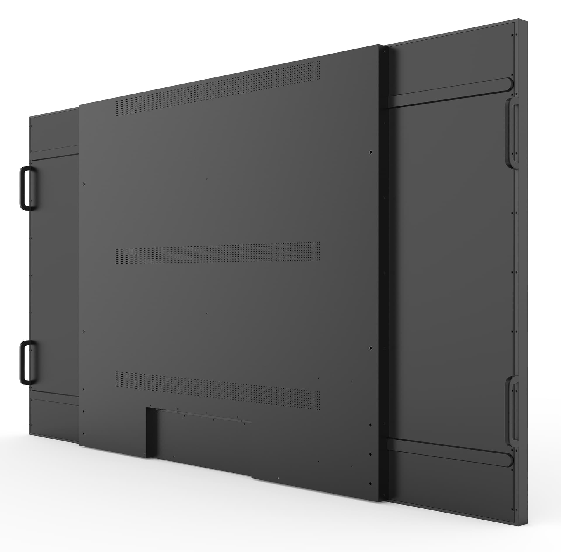 98” commercial display monitor showcasing the back of the monitor