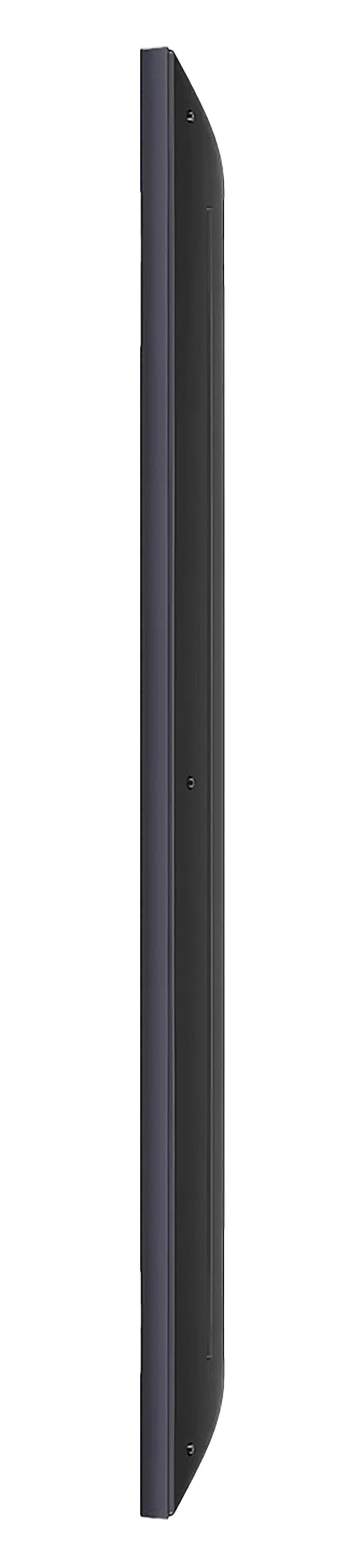 4K digital signage display TV with an overall depth of 2.3 inches, width of 66 inches, and a height of 37.9 inches