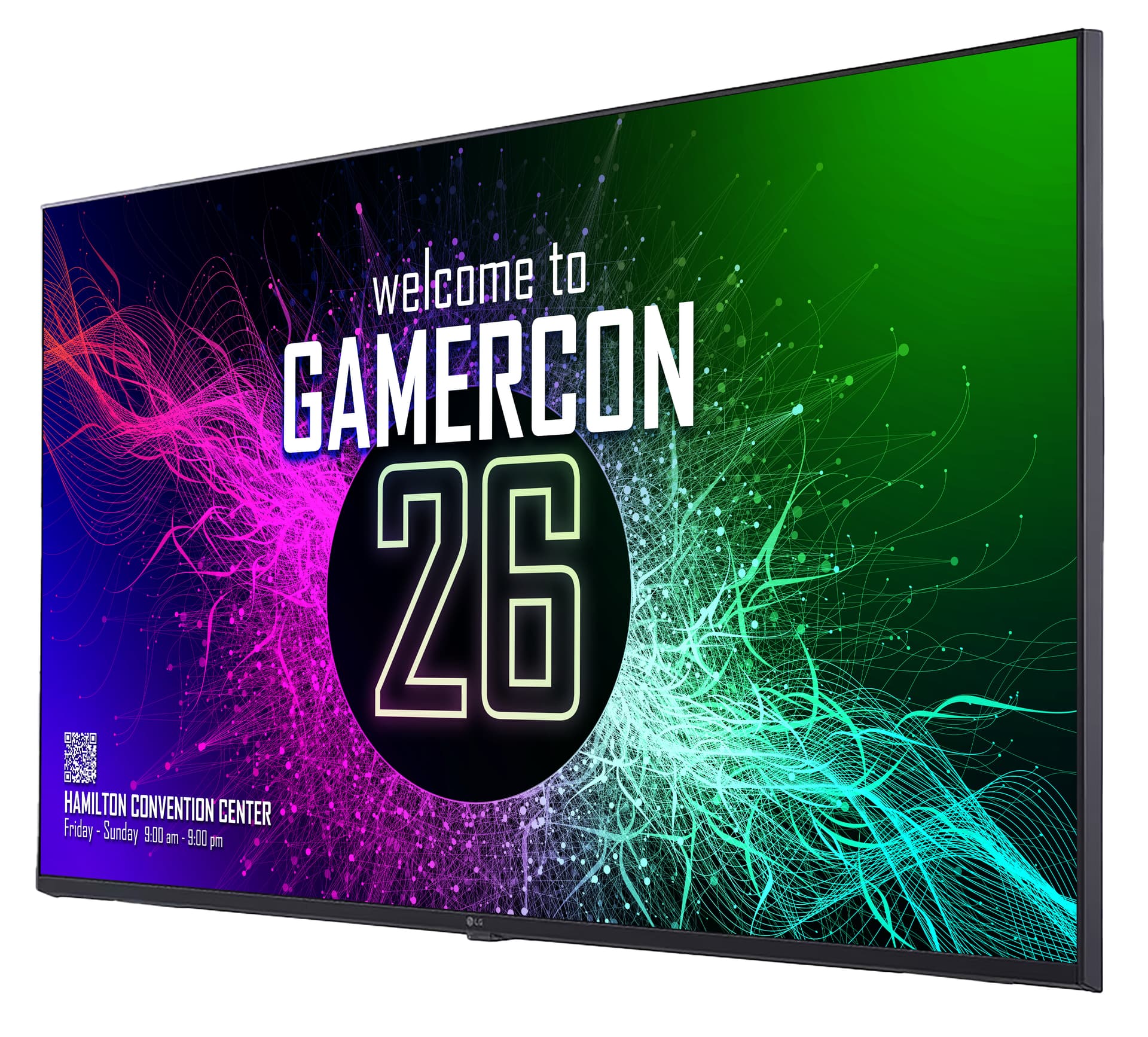 4K digital signage display TV with a sophisticated slim design 