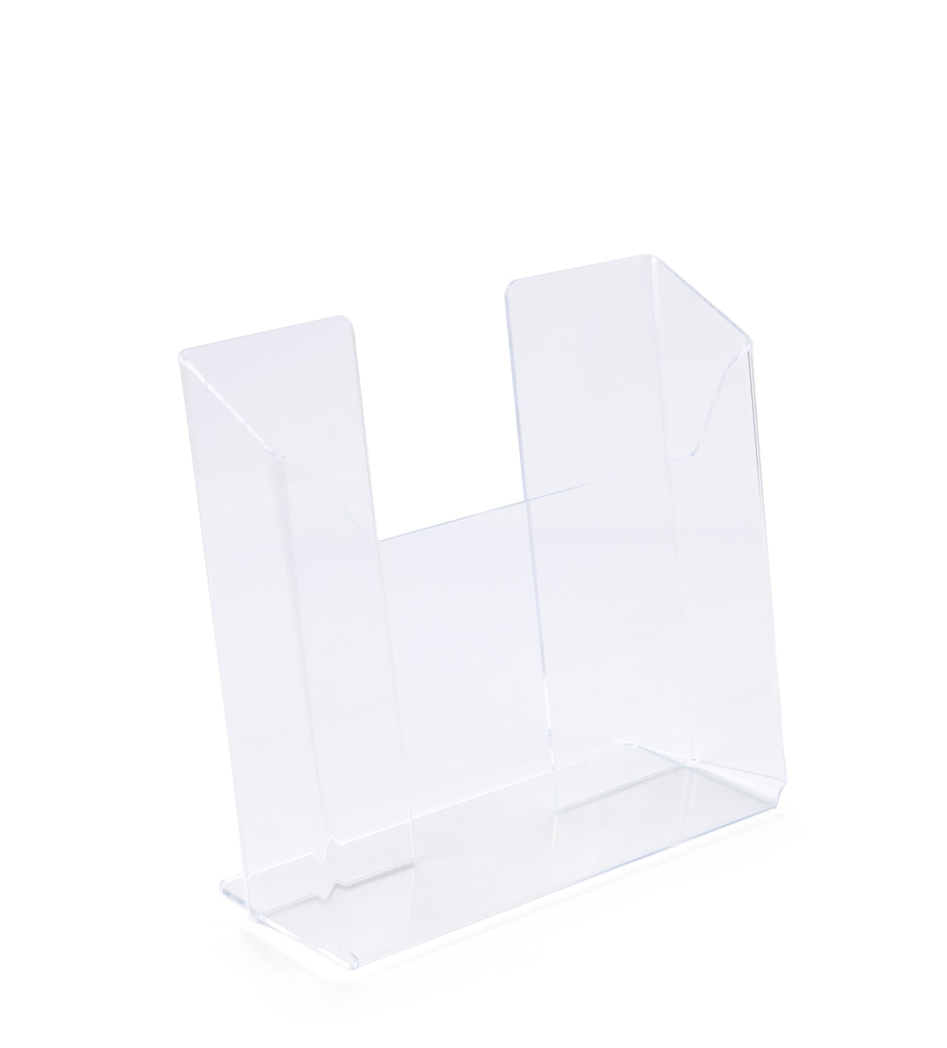Acrylic magazine holder with clear design