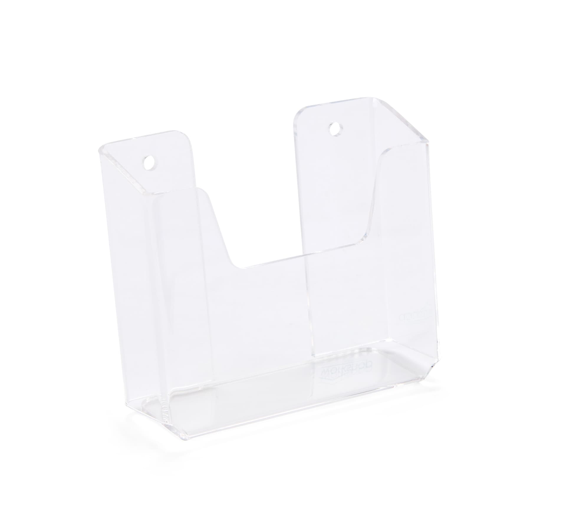 Acrylic wall mount brochure holder proudly made in the USA