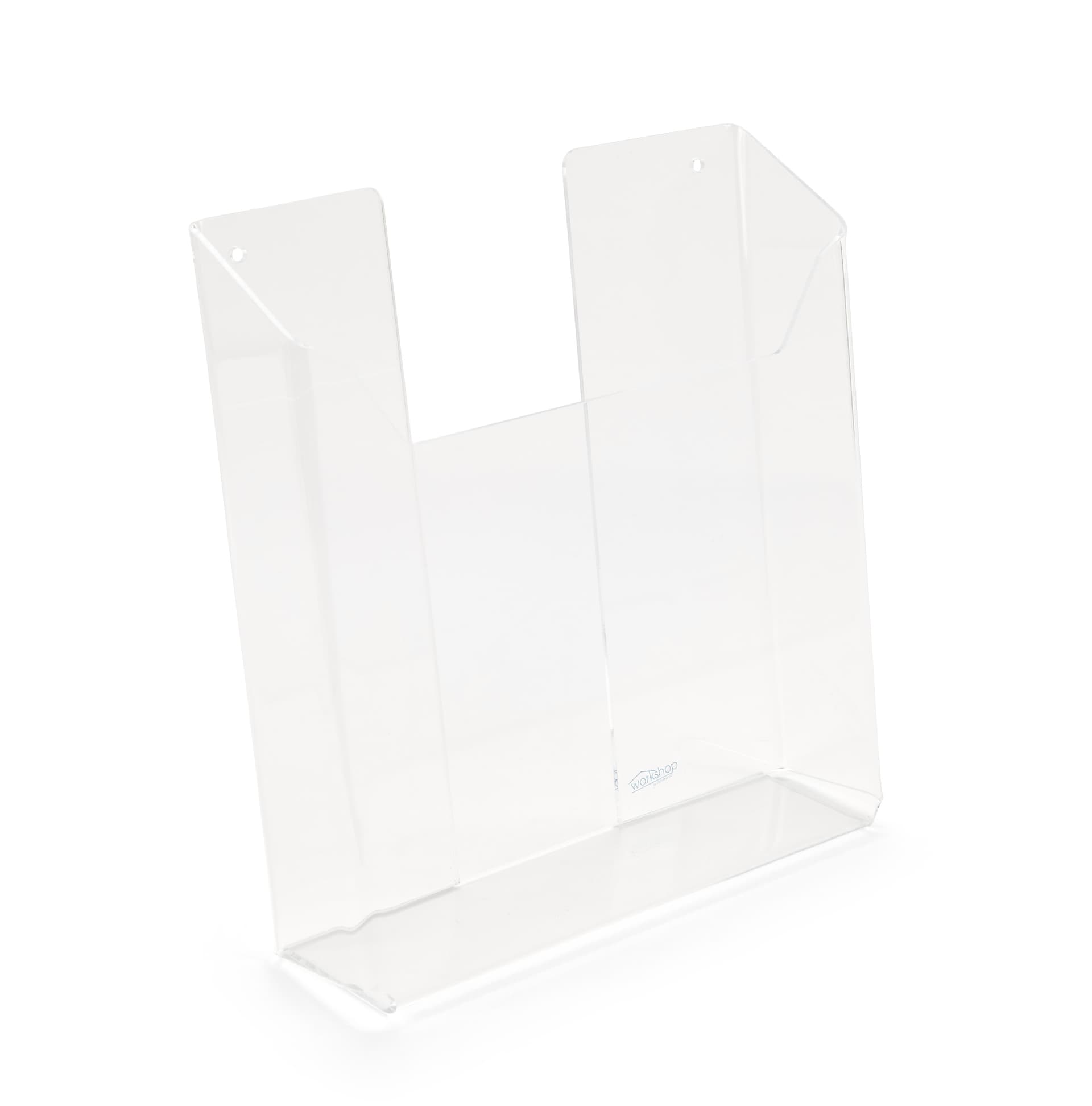 Acrylic magazine holder with clear design