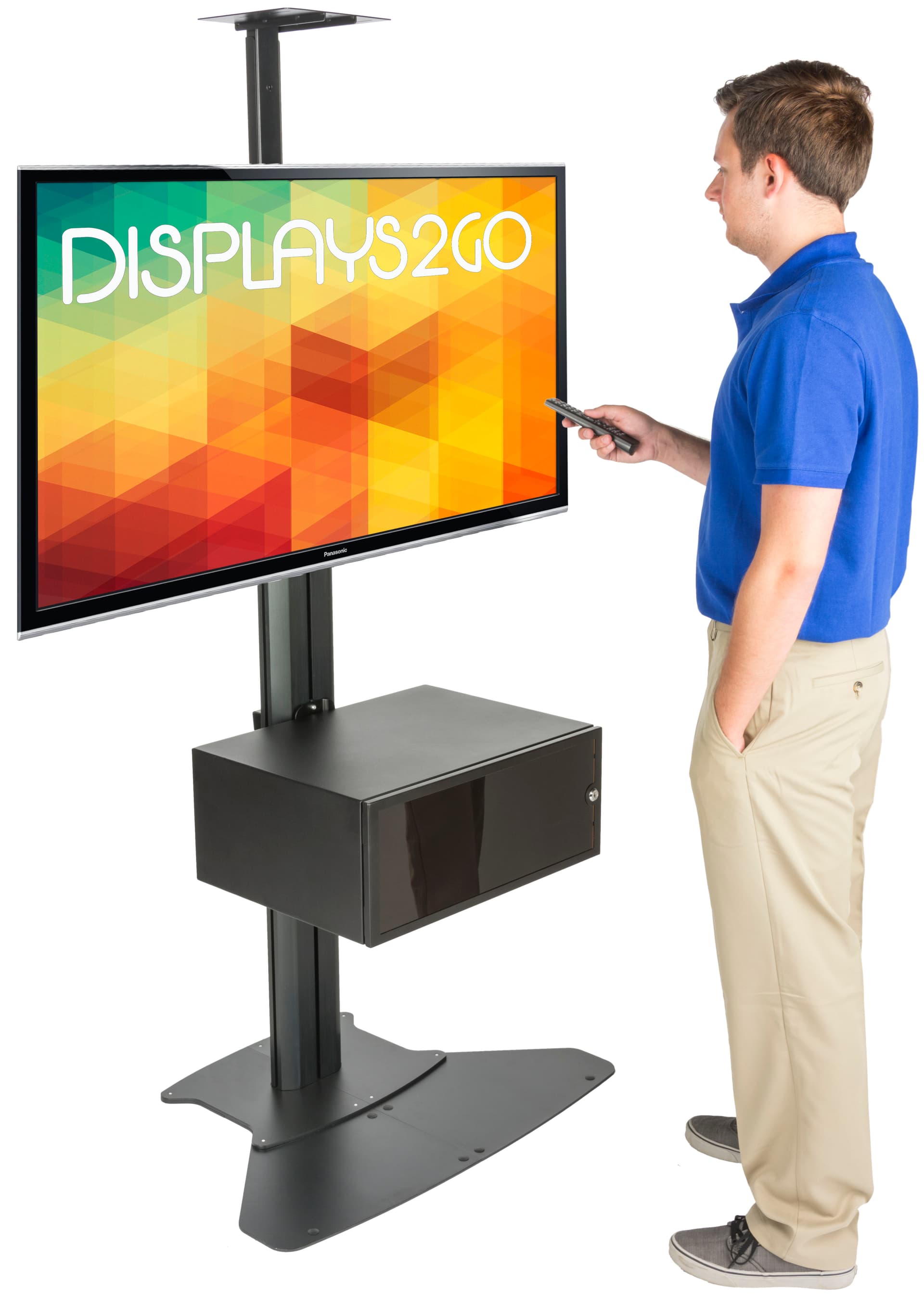 Video Conference Stand With Power Supply for Trade Shows