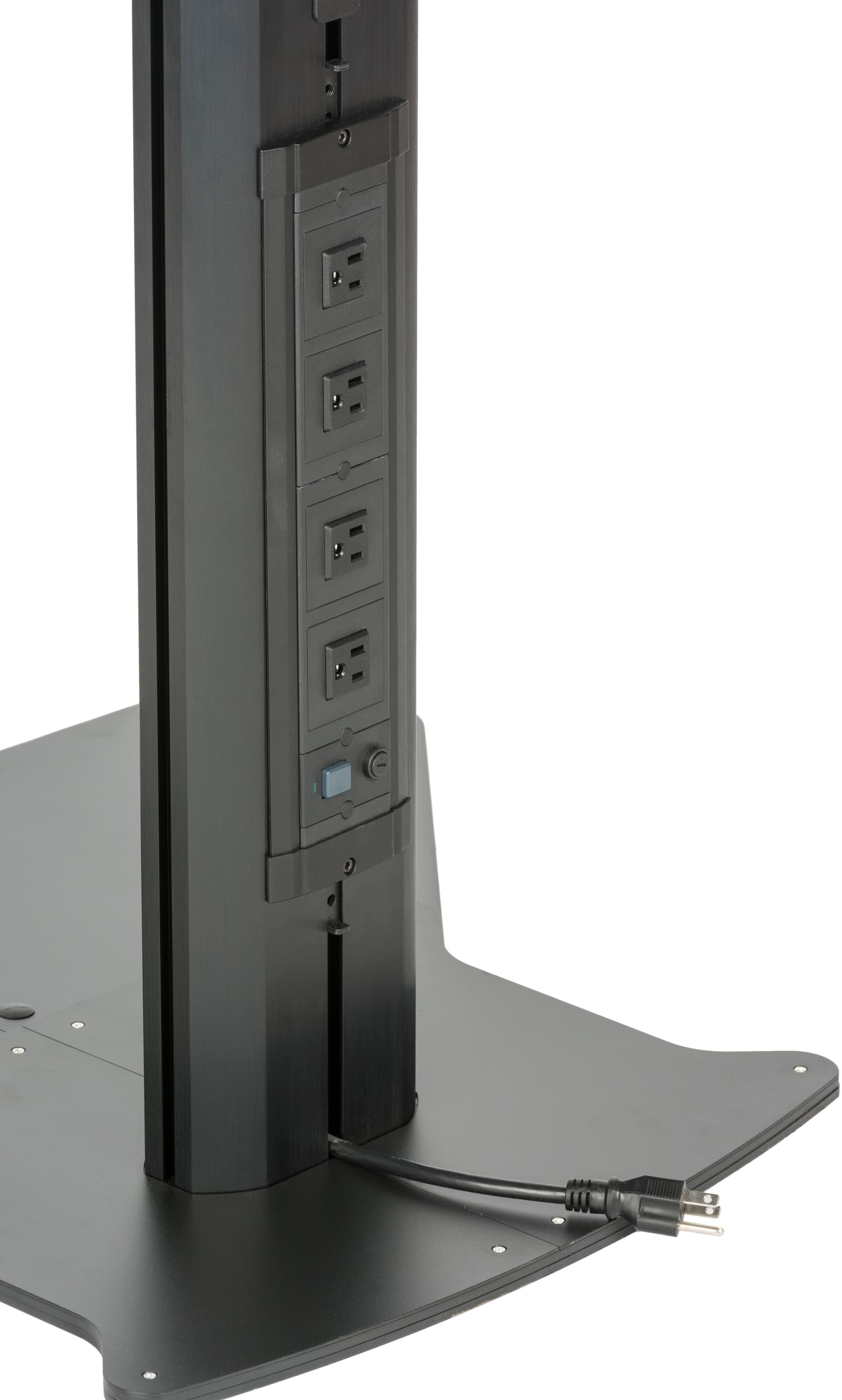 Video Conference Stand With Power Supply for Cord Organization