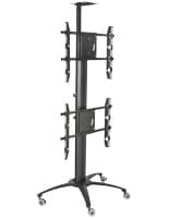 Dual TV Stand With Power Distribution for Business Meetings