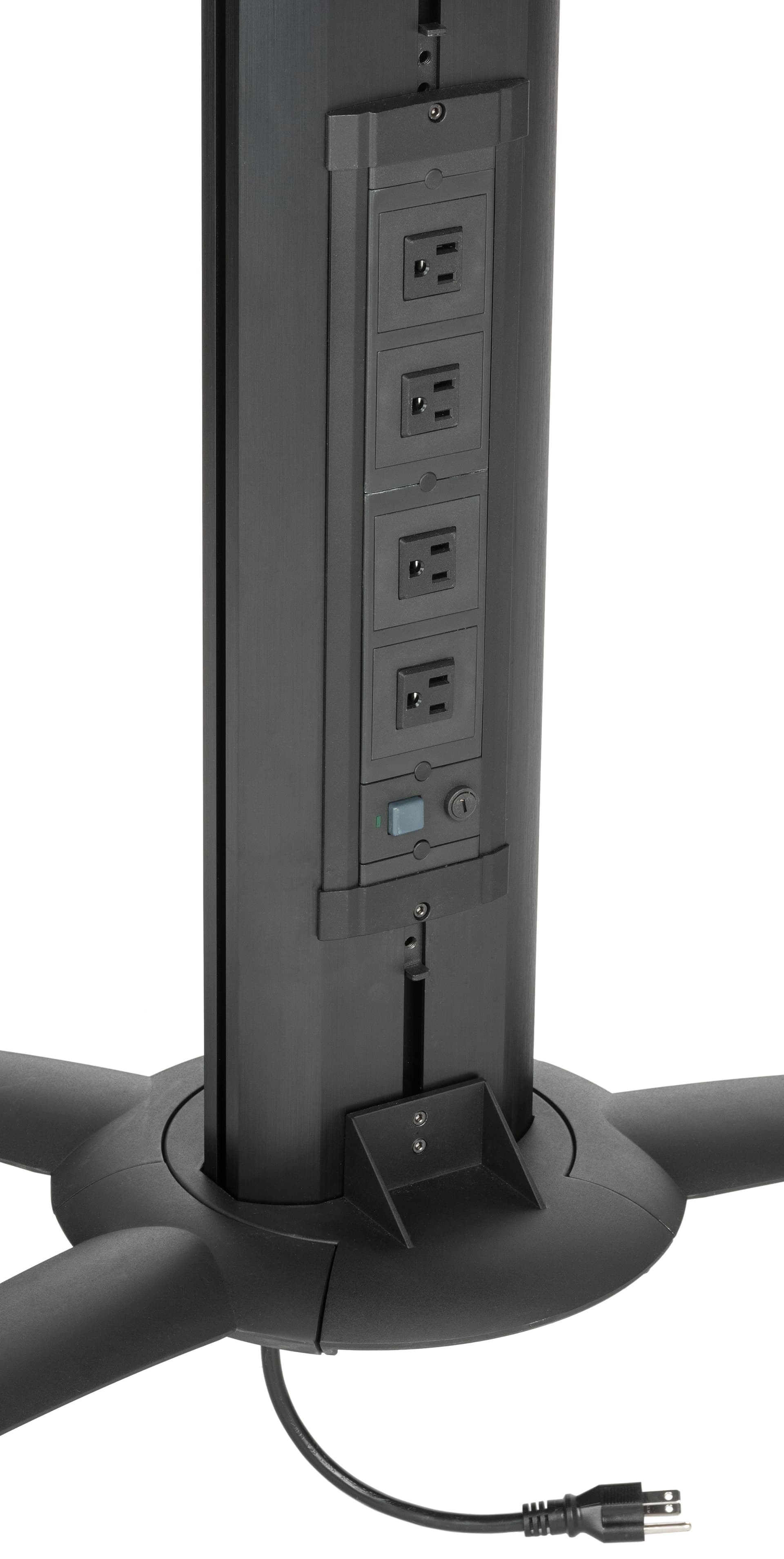 Dual TV Stand With Power Distribution, 4 Outlets