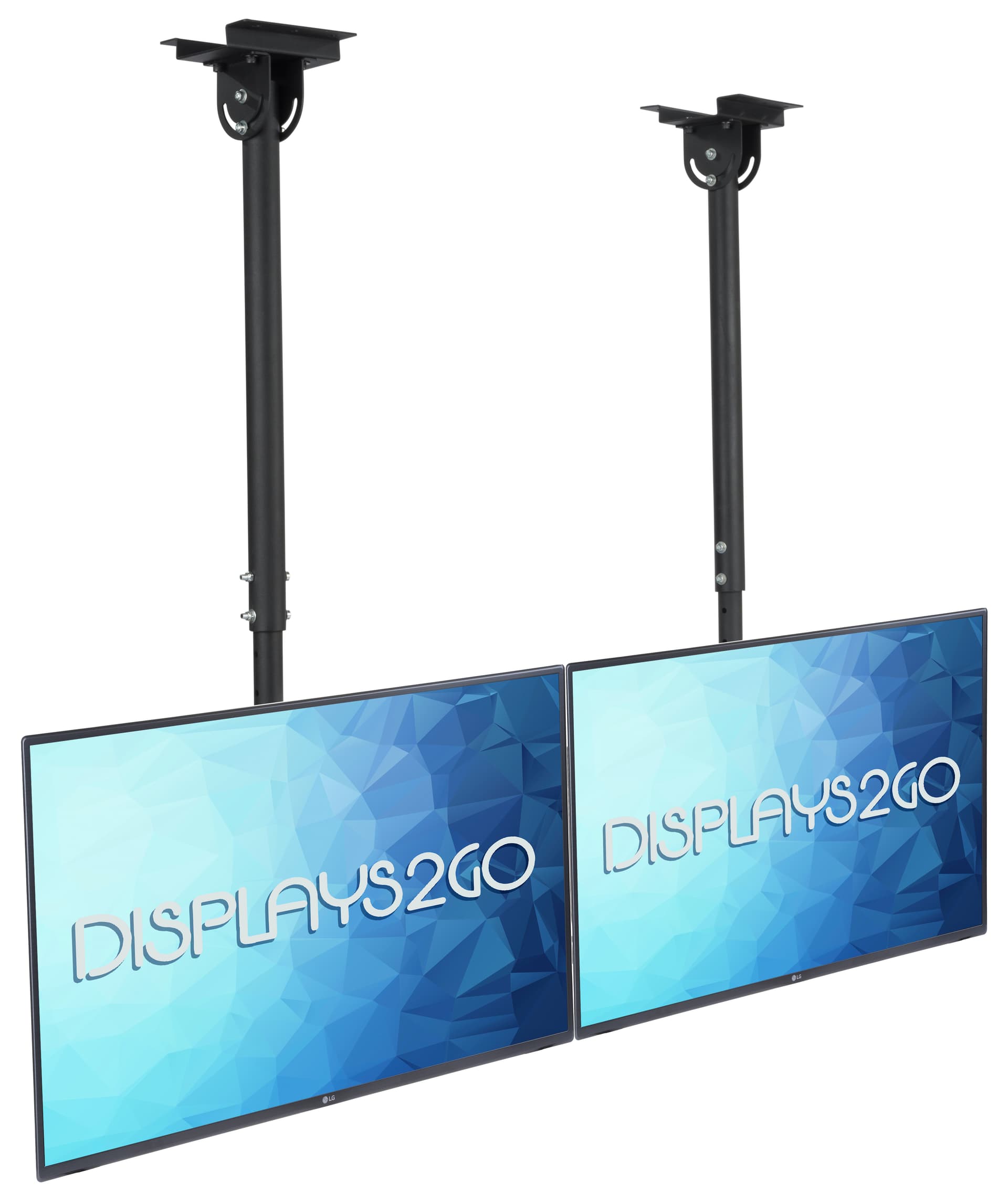 Suspended Ceiling TV Mount for 2 Flat Panels