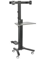 Dual Monitor Sit Stand Cart for Universities