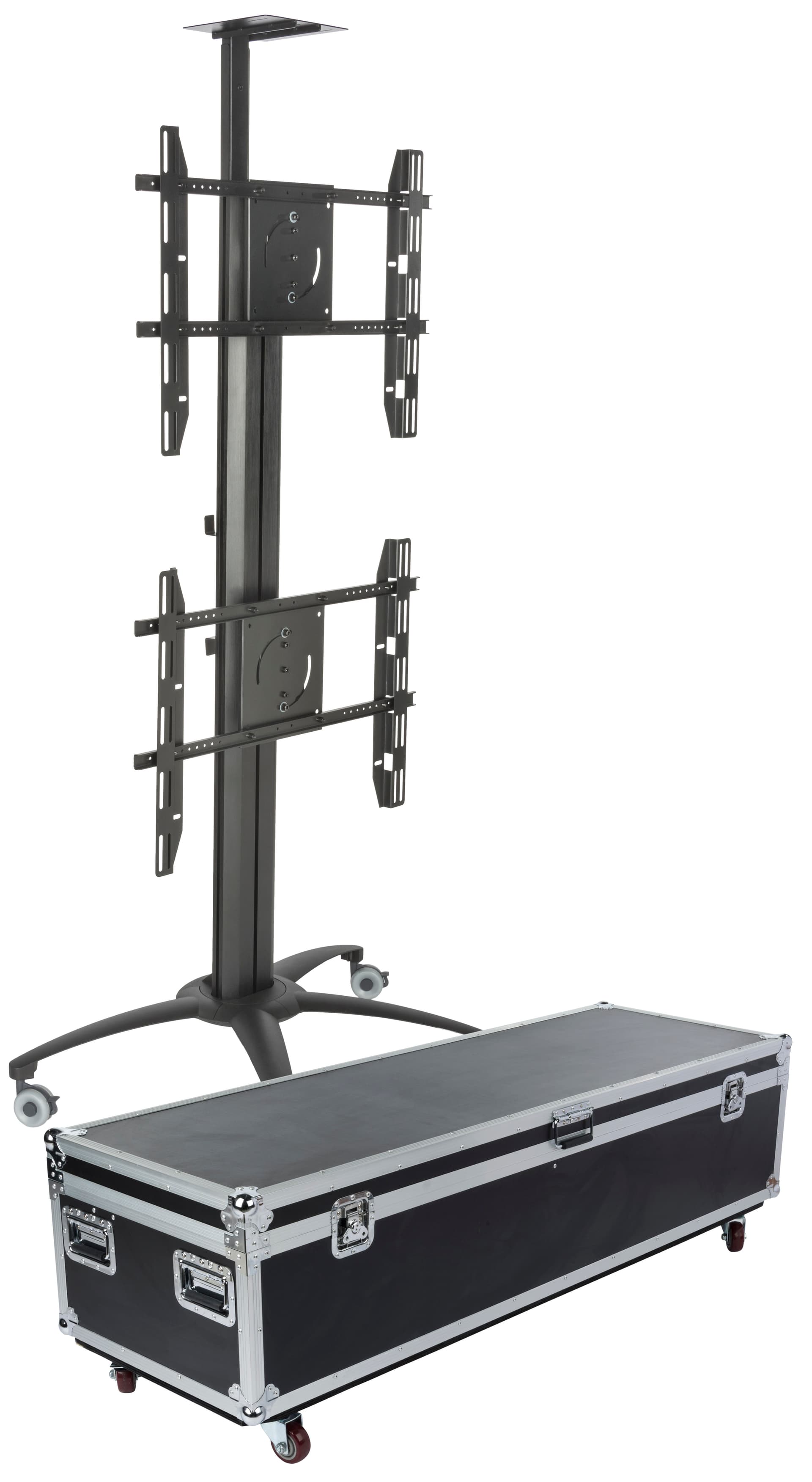 Dual TV Stand with Storage Container
