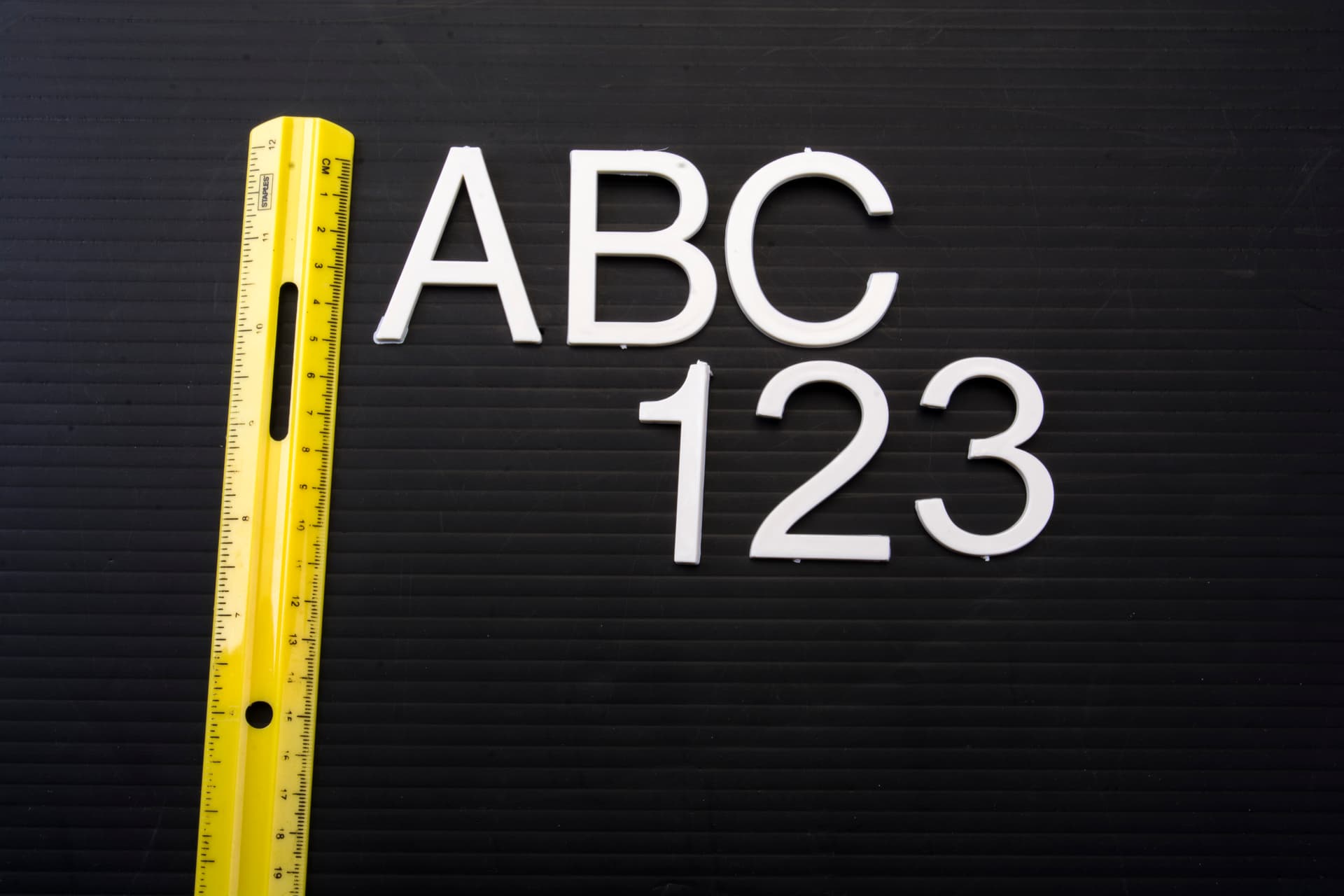 2" Helvetica Changable Letter Set