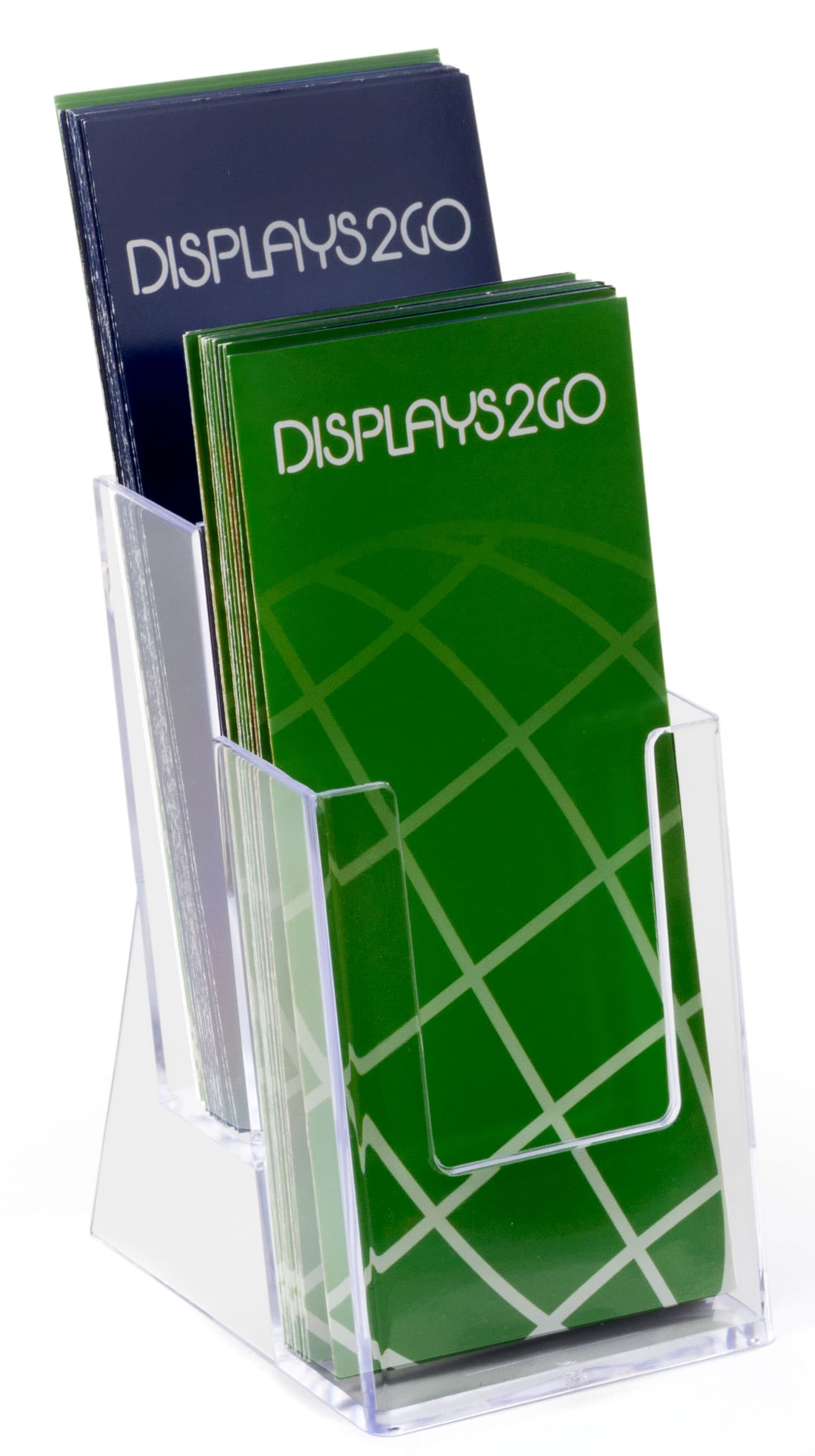 Tiered Moulded Plastic Brochure Rack