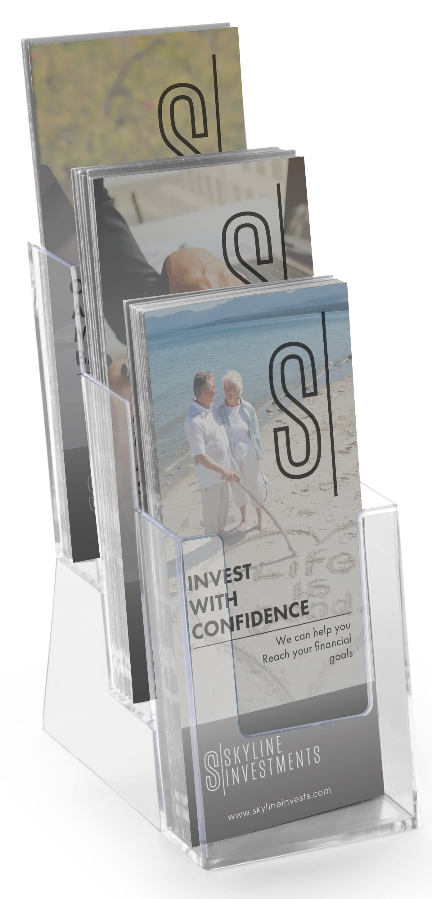 Countertop Molded Plastic Brochure Rack