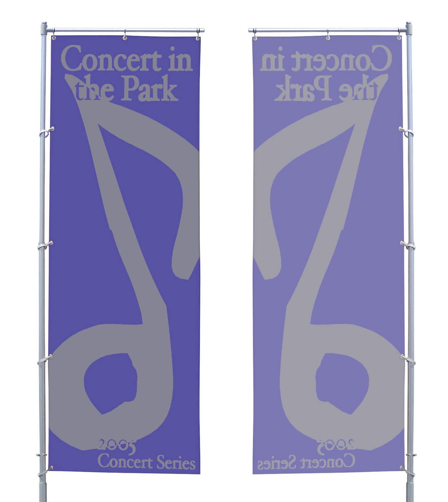 two color single sided silkscreened flag