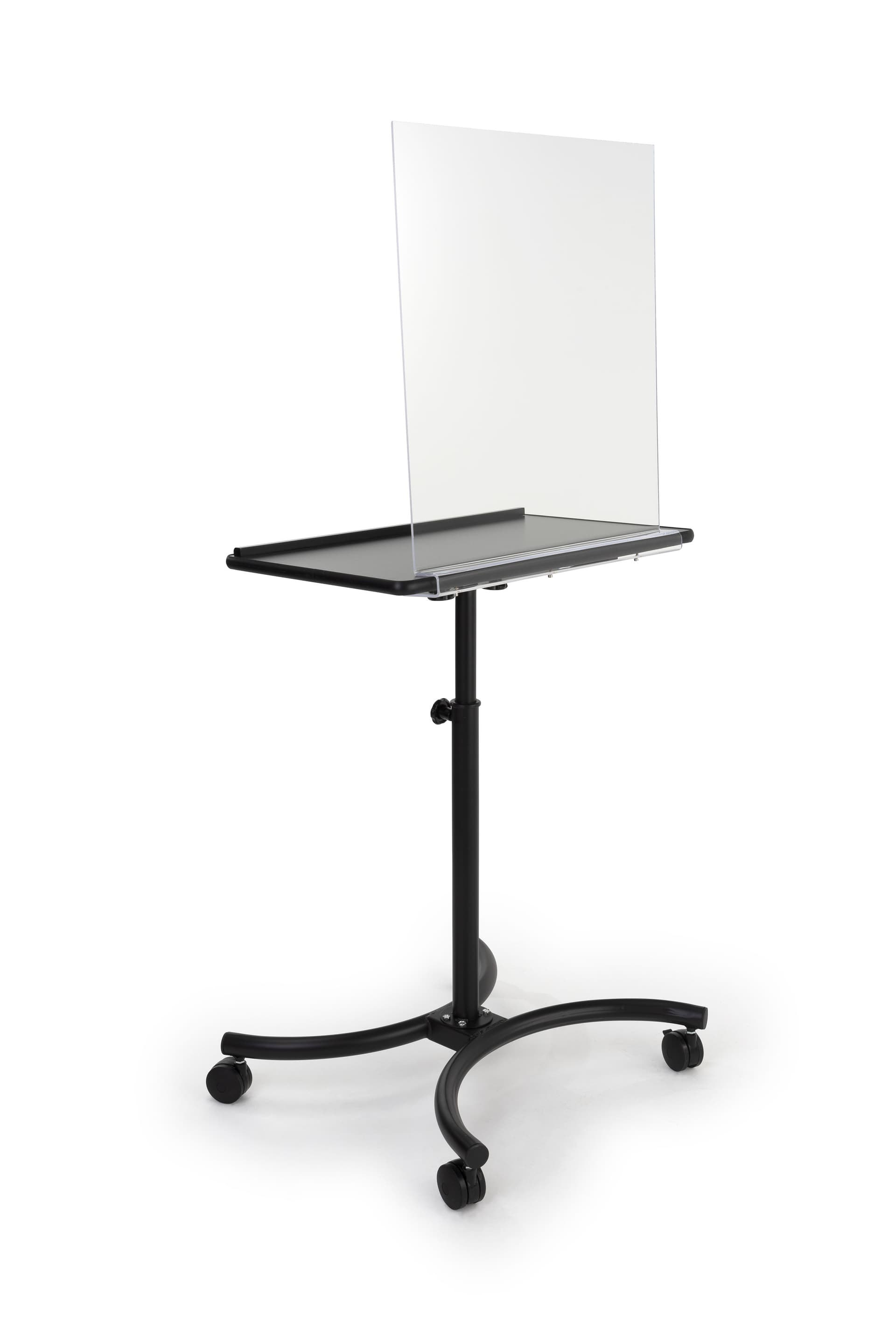 Acrylic sneeze guard attachment with assembly hardware included
