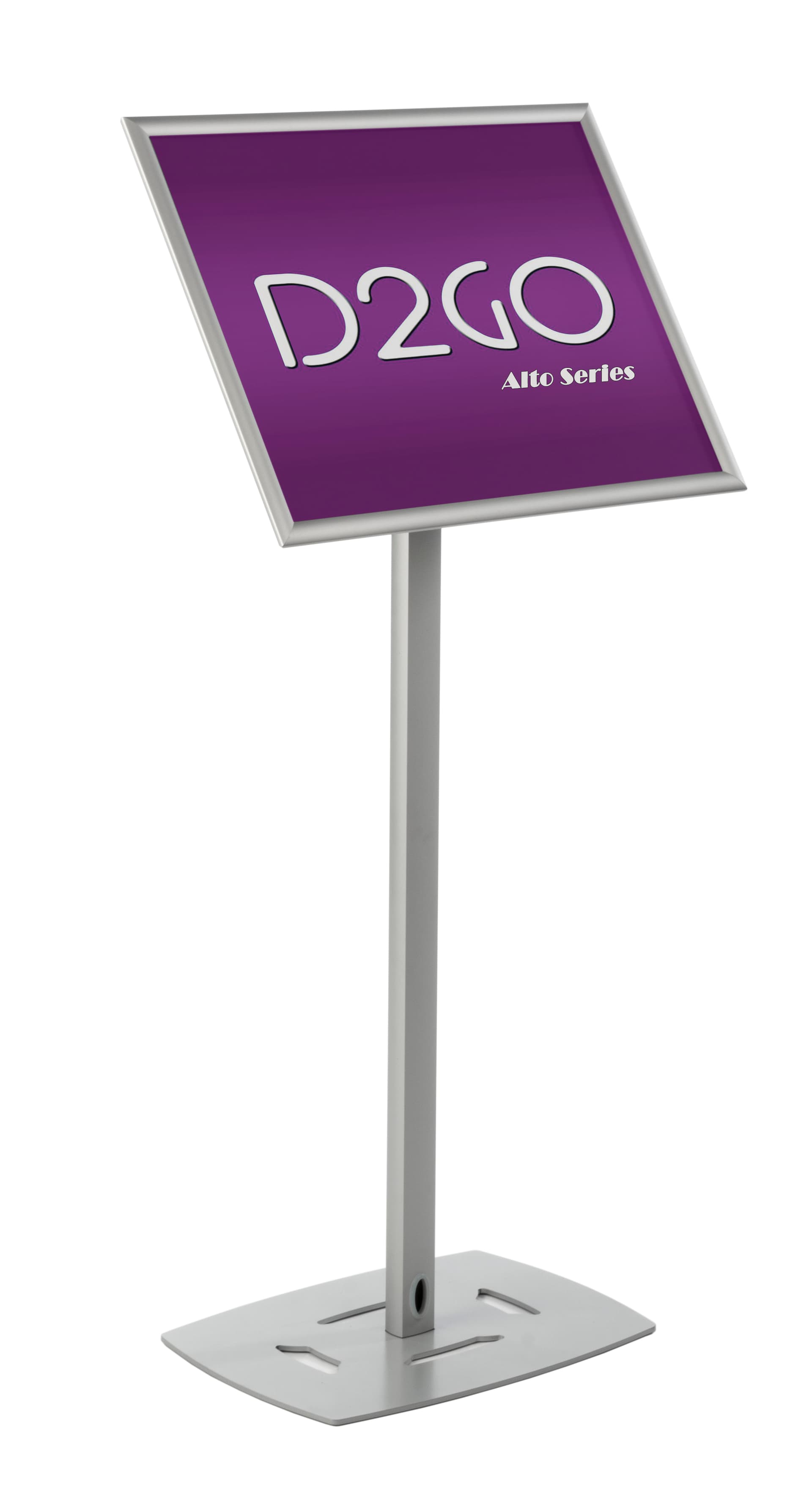 Silver 18 x 24 Poster Frame Pedestal Displays Signage