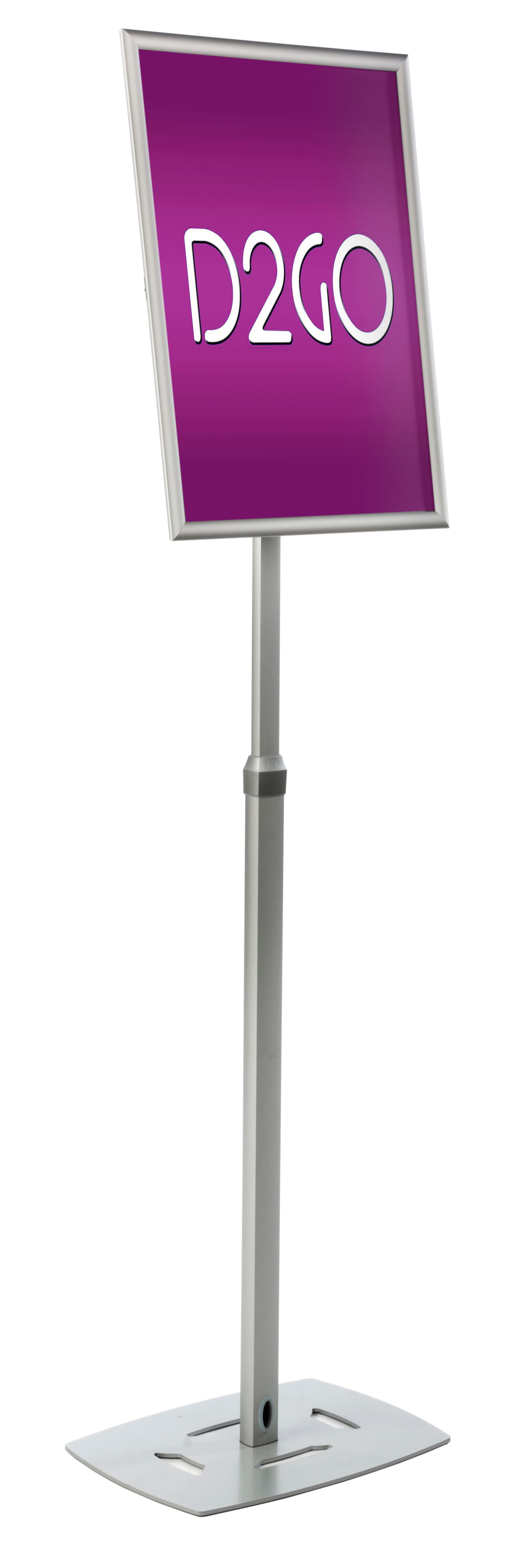 Silver 18 x 24 Poster Frame Pedestal with Weighted Base