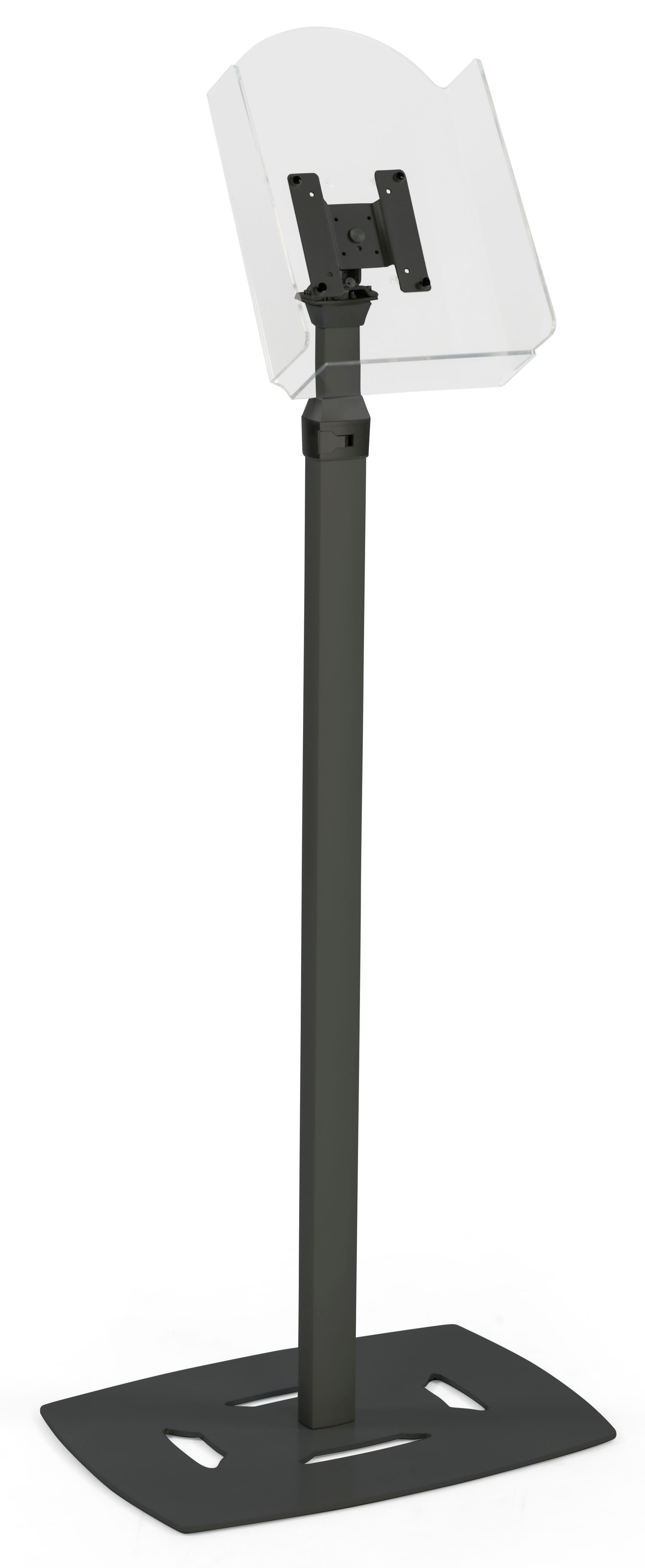 Height Adjustable Black Magazine Holder Rack