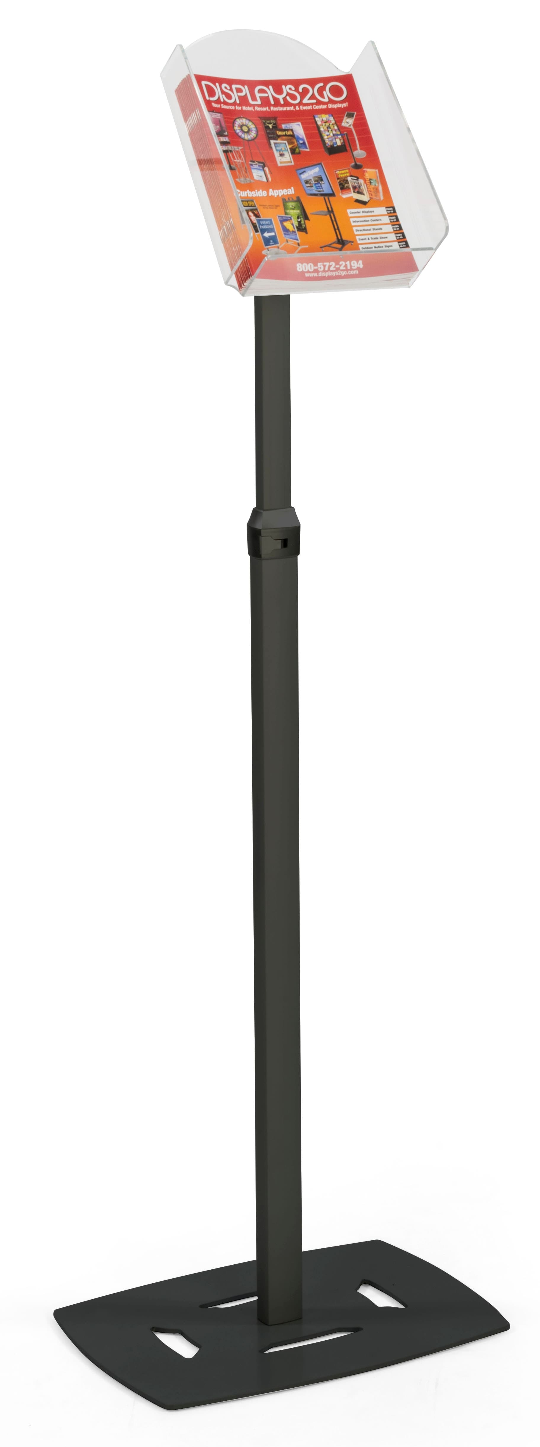 Black Magazine Holder Rack for Promotional Materials