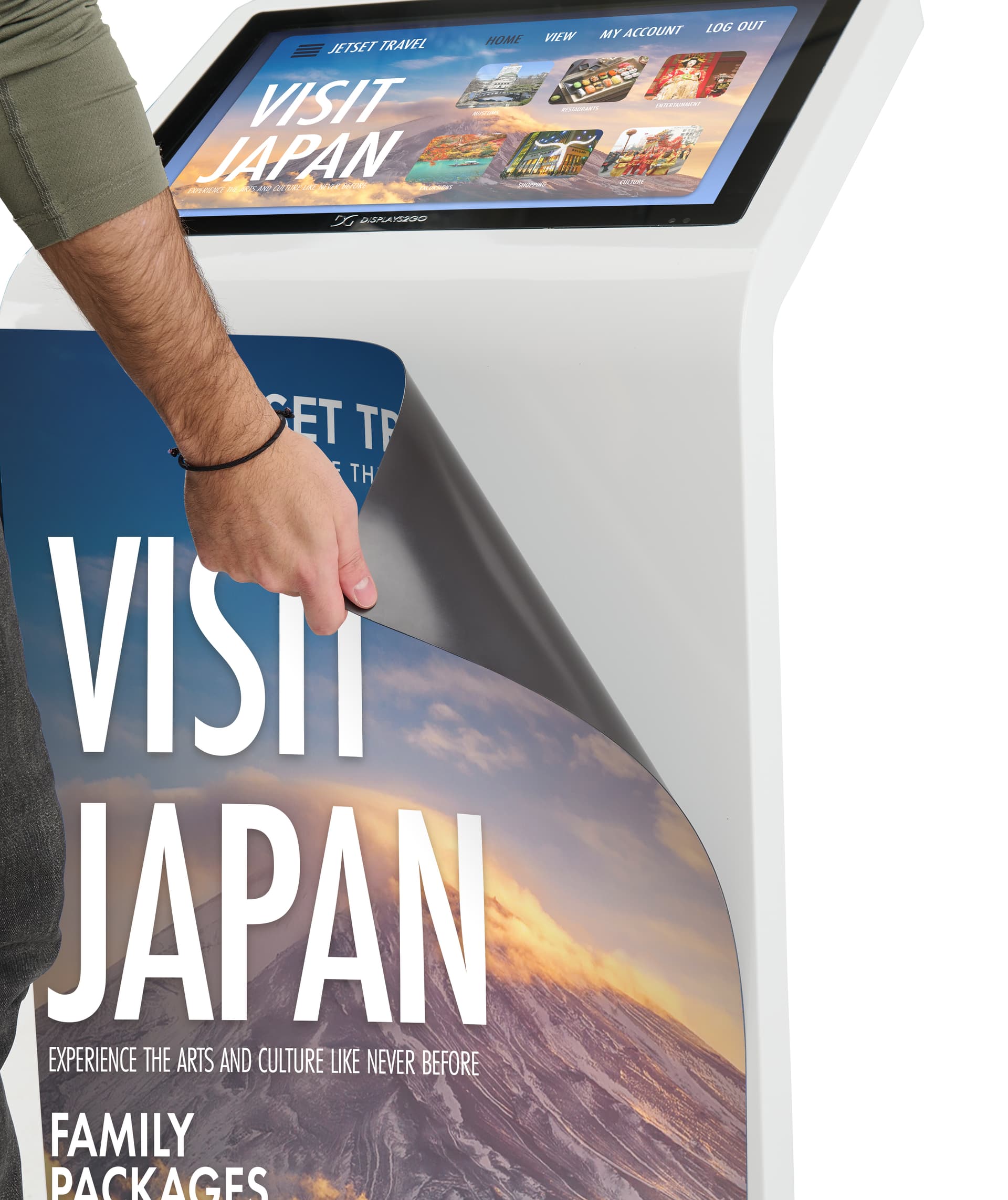 Magnetic Graphic for DF215TL_Kiosk with easy application and removal 