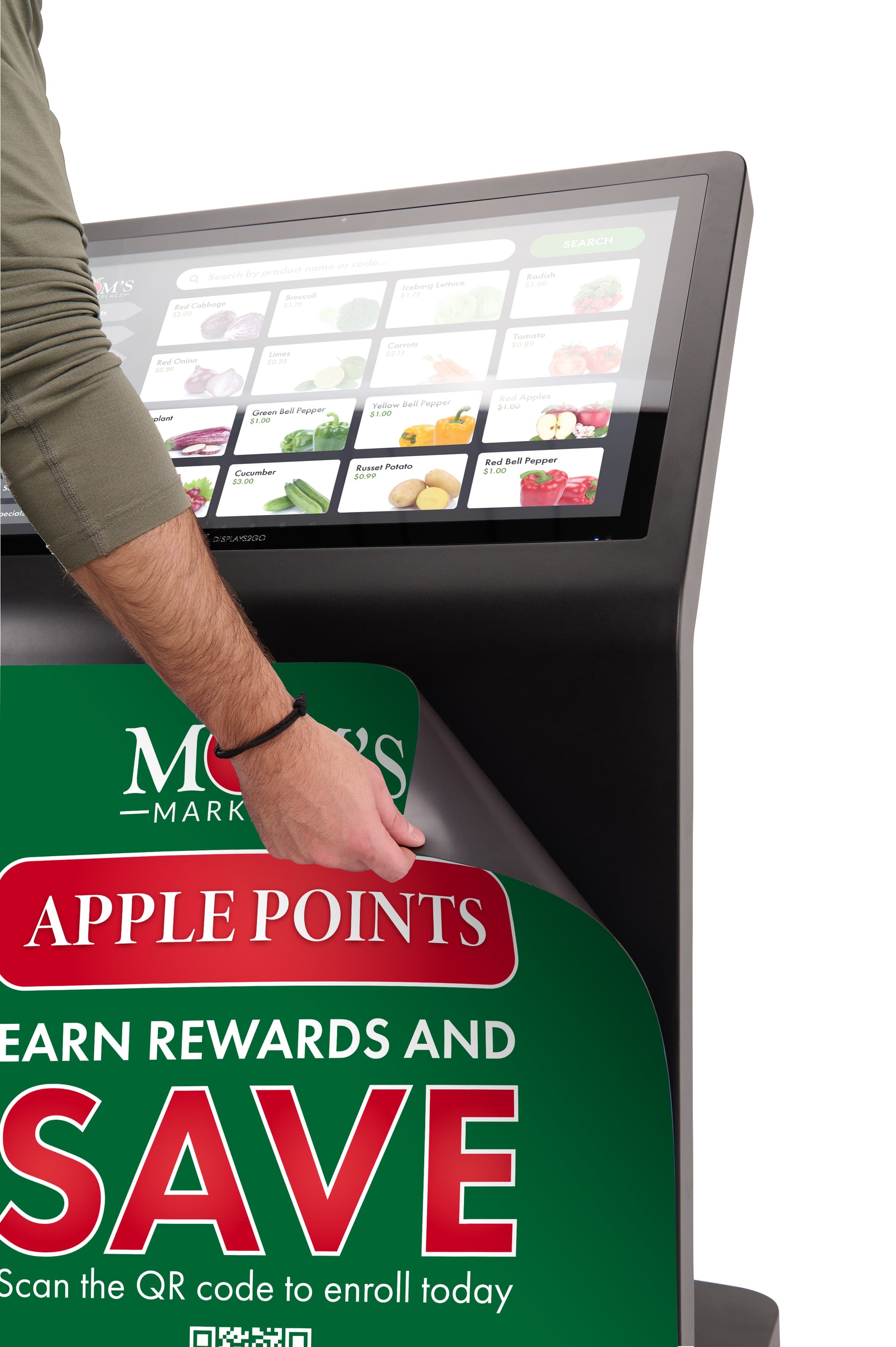 Magnetic Graphic for DK032CL_Kiosk with easy application and removal