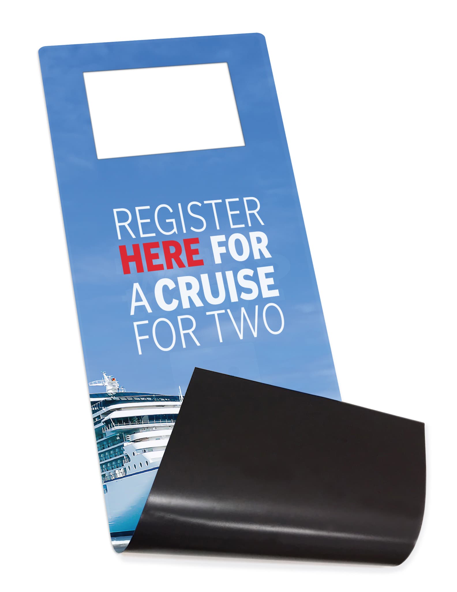 Magnet-backed custom display kiosk graphics for 12.9 IPGRAND Series tablet stands