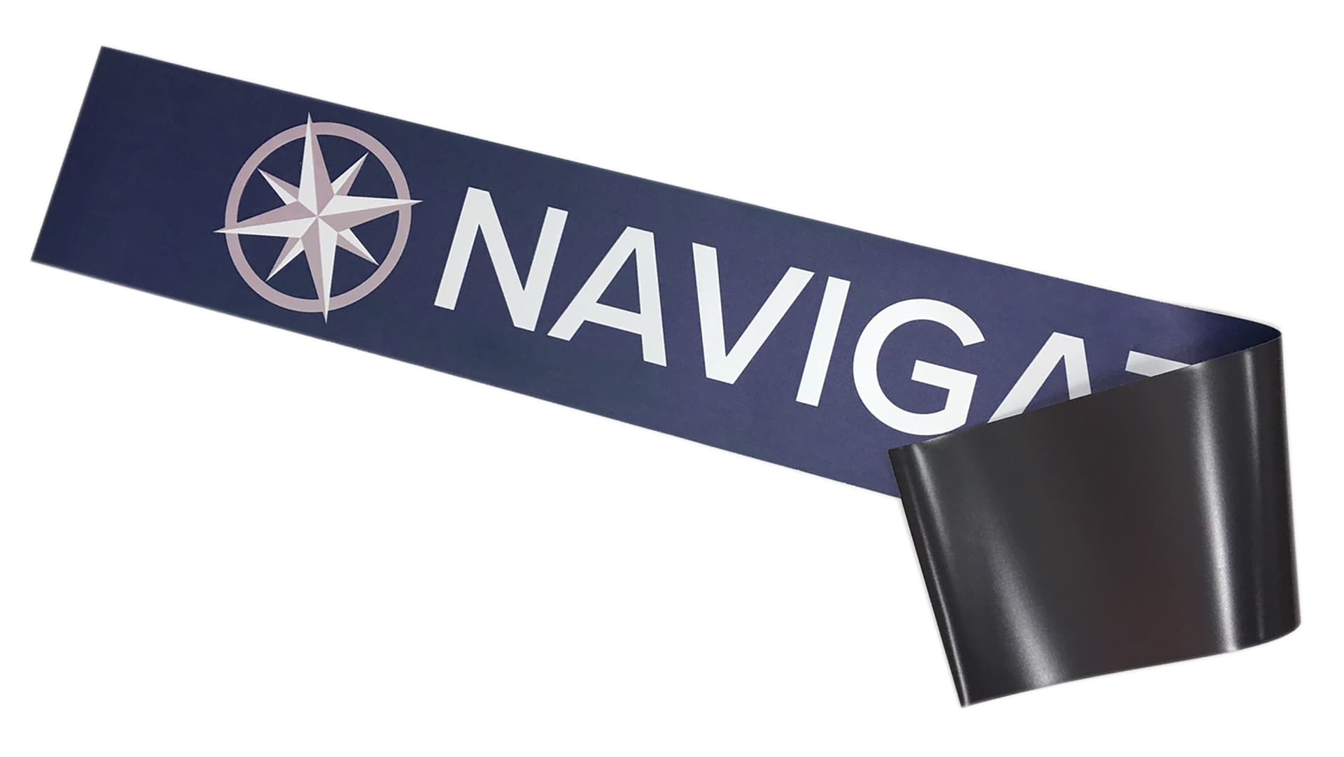 Magnetic custom graphics panel for Navigator tablet stands
