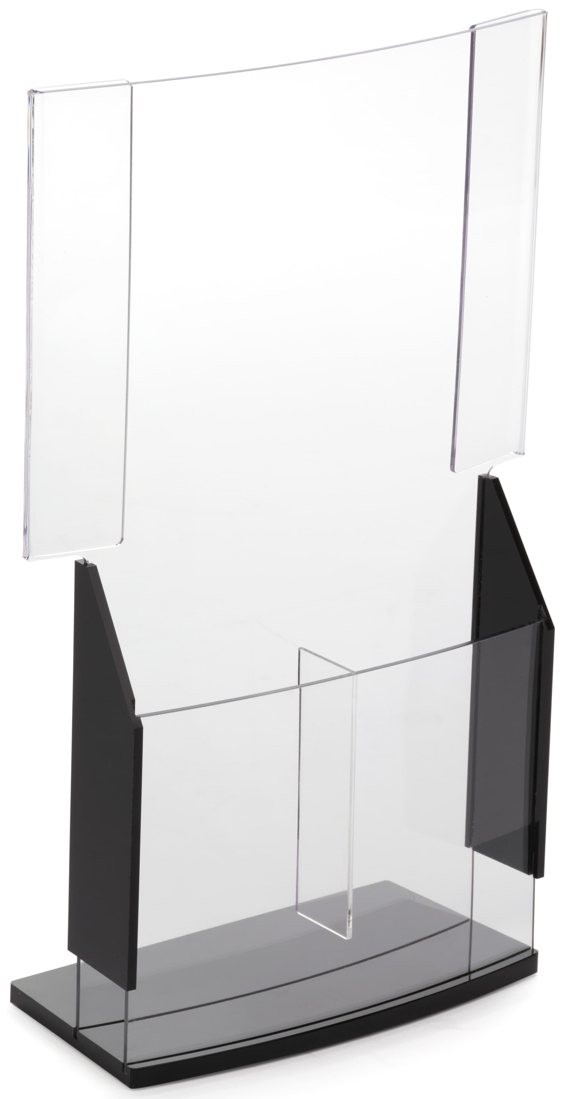 Acrylic Convex Sign Holder & Brochure Display