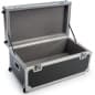 35w Storage Case for TV Stand, Wheels, Luggage Handle, EVA Foam Padding - Black
