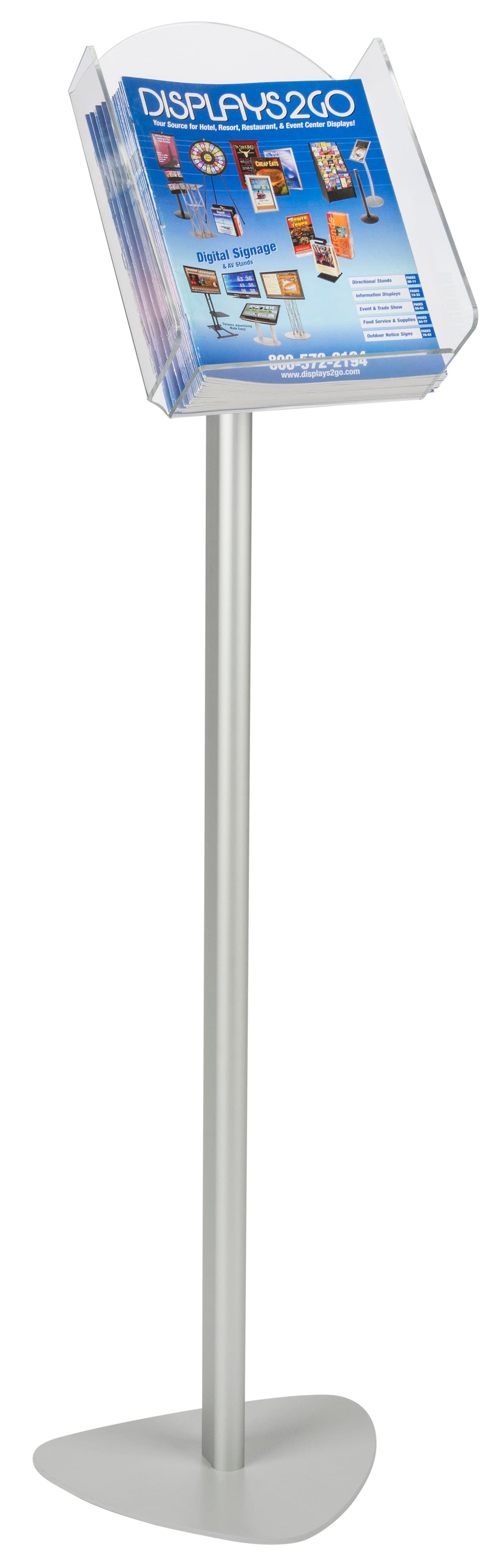 Lobby Magazine Stand with Acrylic Pocket