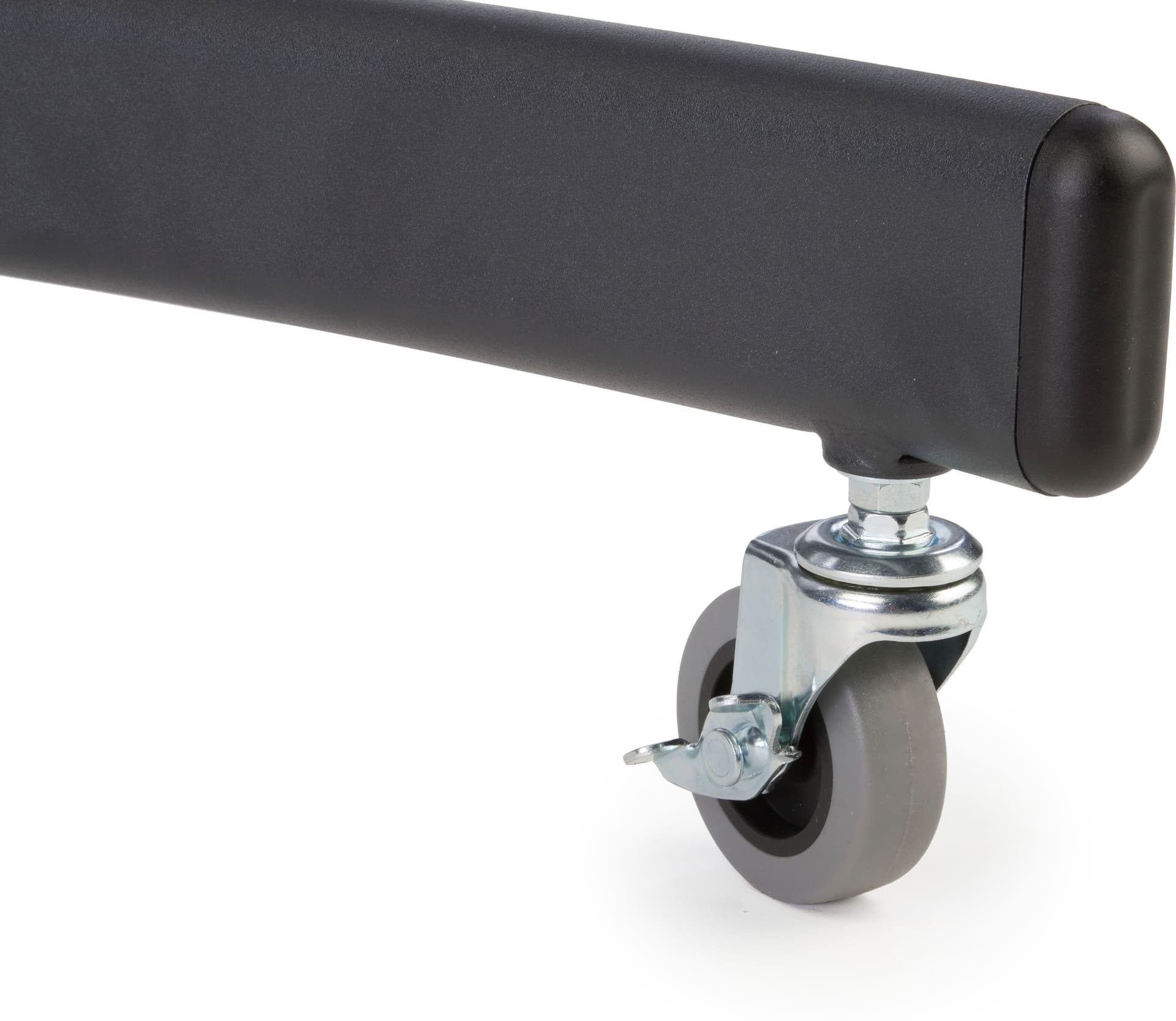 Rolling Black Teleconferencing TV Stand