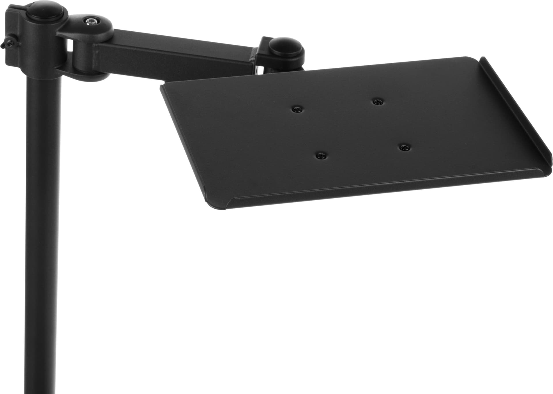 Black Teleconferencing TV Stand with Rotating Camera Tray